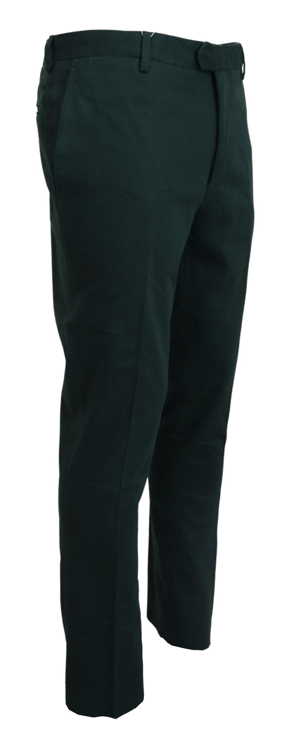Pantalon slim homme en coton vert foncé BENCIVENGA