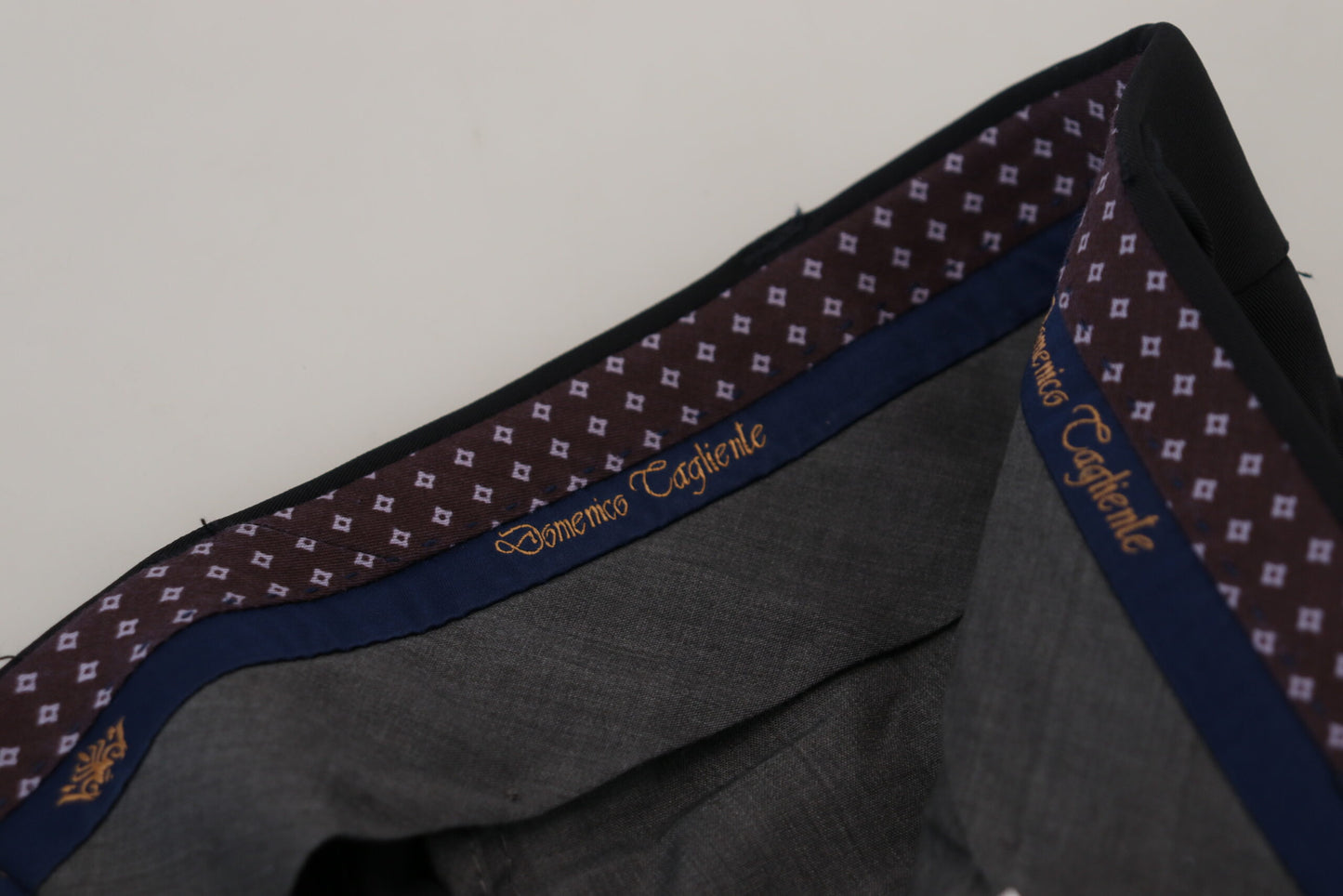 Domenico Tagliente zwarte, taps toelopende dressbroek van polyester