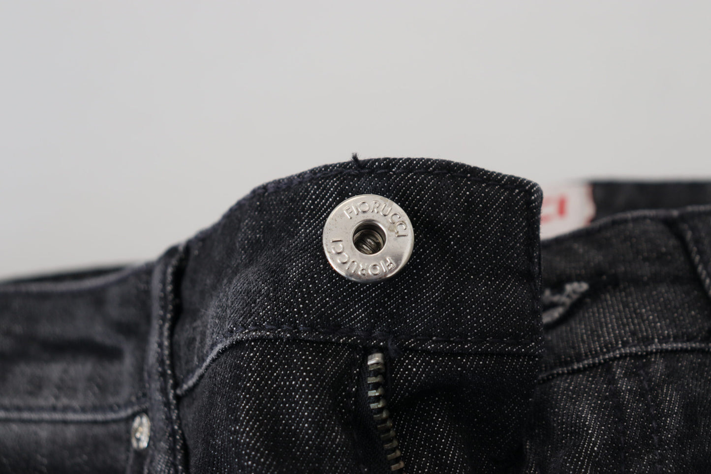 Fiorucci zwarte katoenen skinny jeans voor dames met lage taille.
