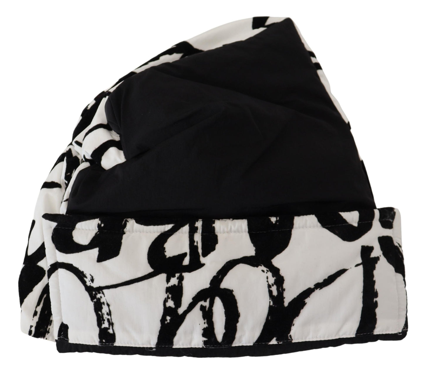 Bonnet d'hiver Dolce & Gabbana en nylon blanc imprimé pour femme