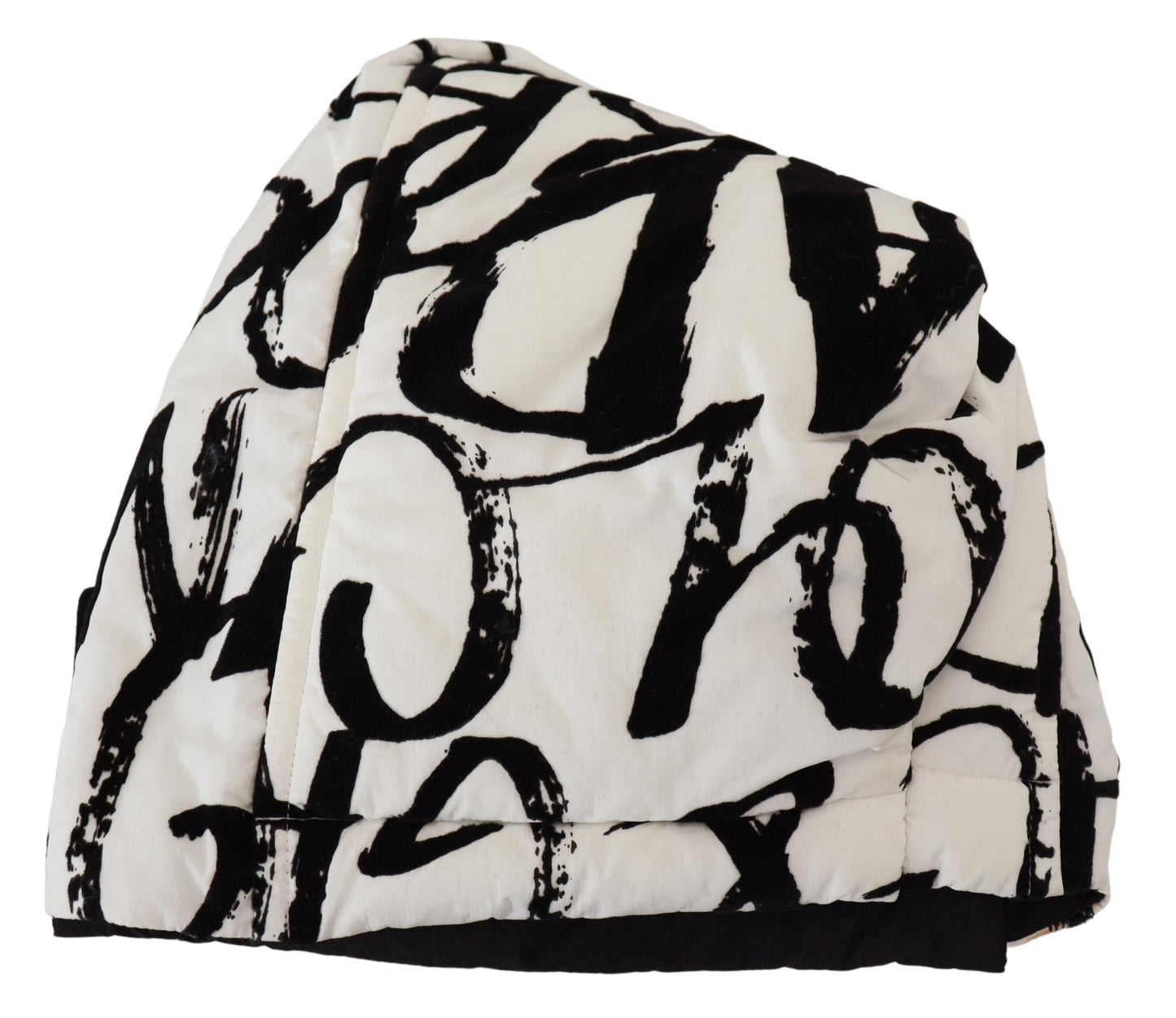 Bonnet d'hiver Dolce & Gabbana en nylon blanc imprimé pour femme
