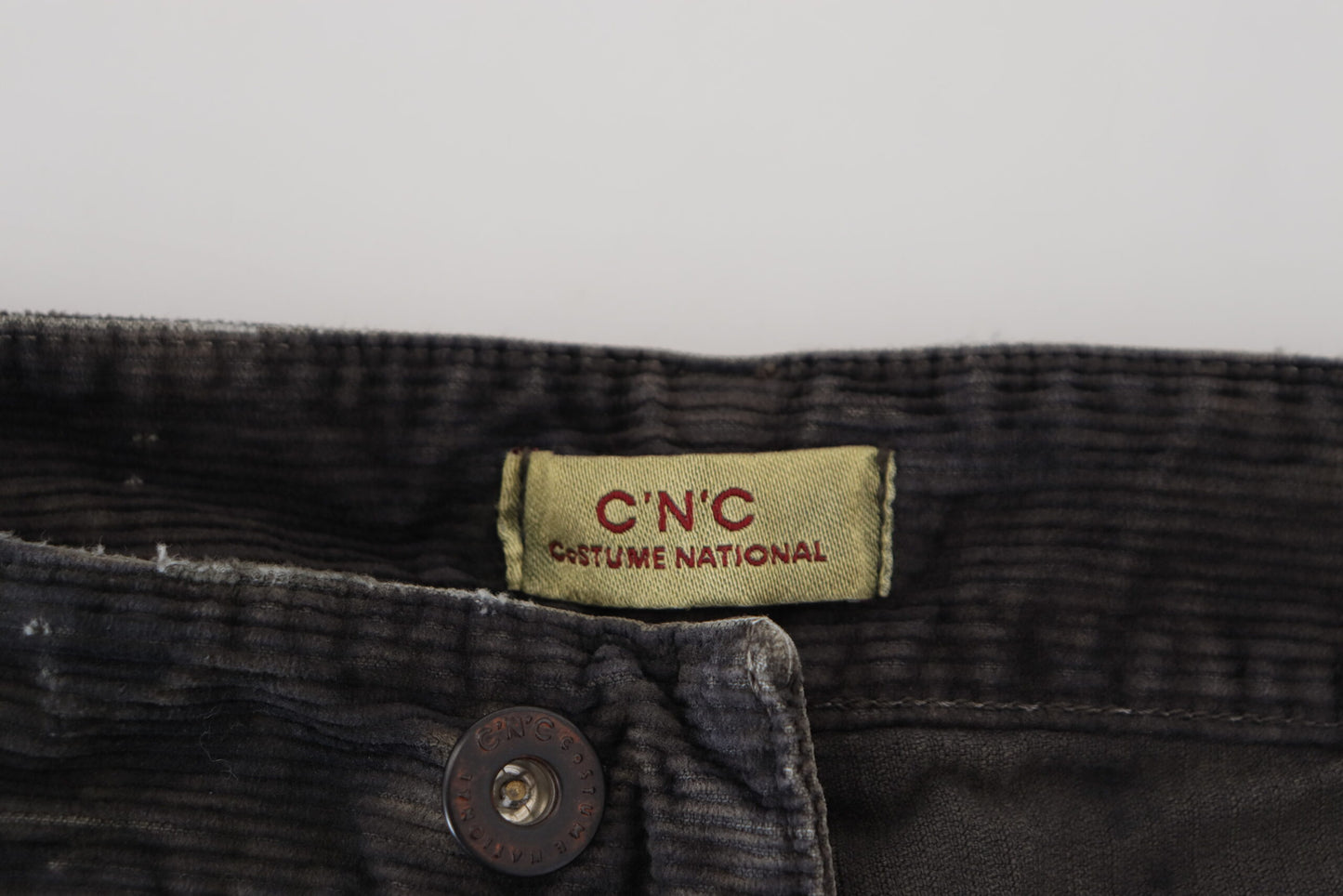 Costume National grijze katoenen corduroy casual jeans voor heren