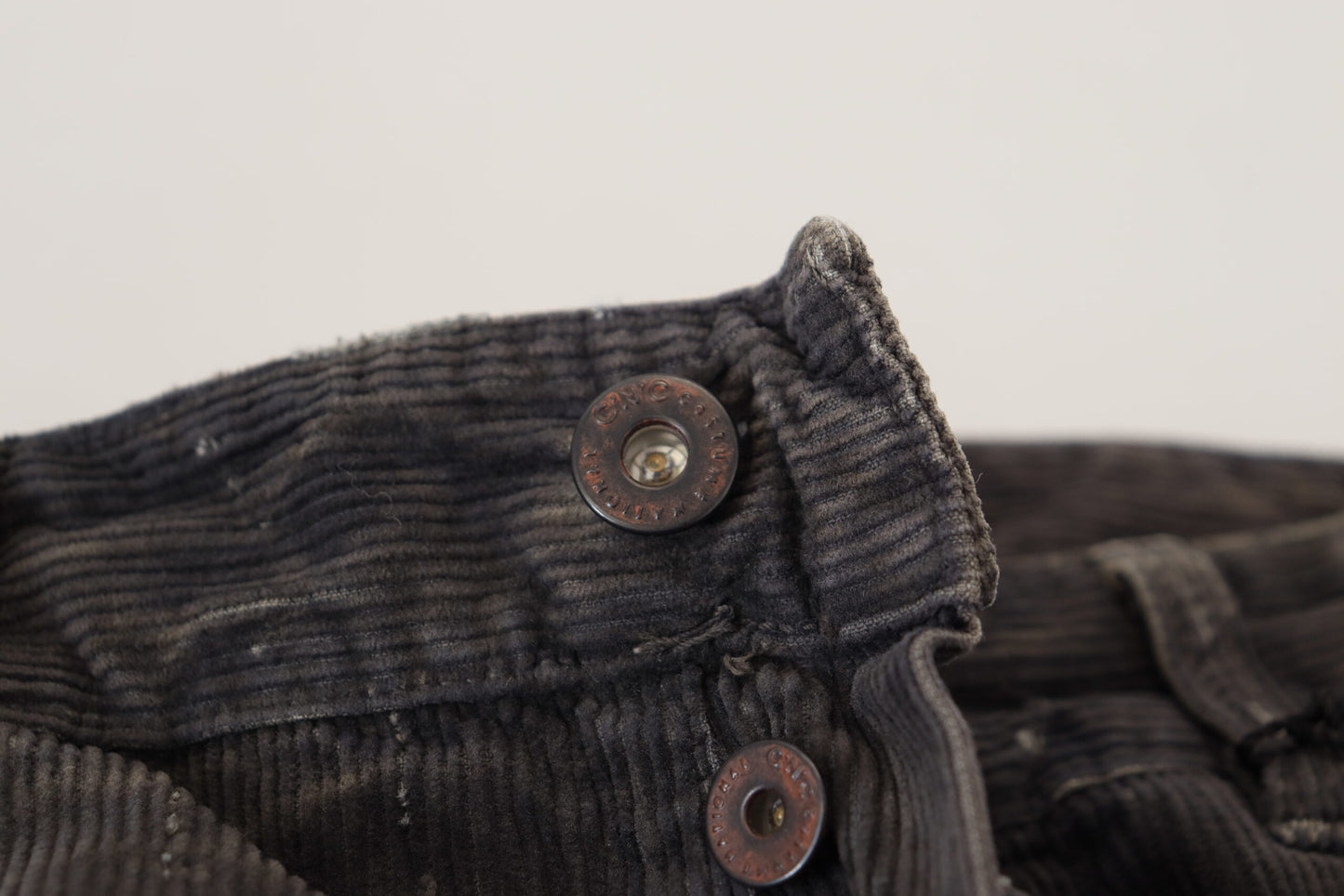 Costume National grijze katoenen corduroy casual jeans voor heren
