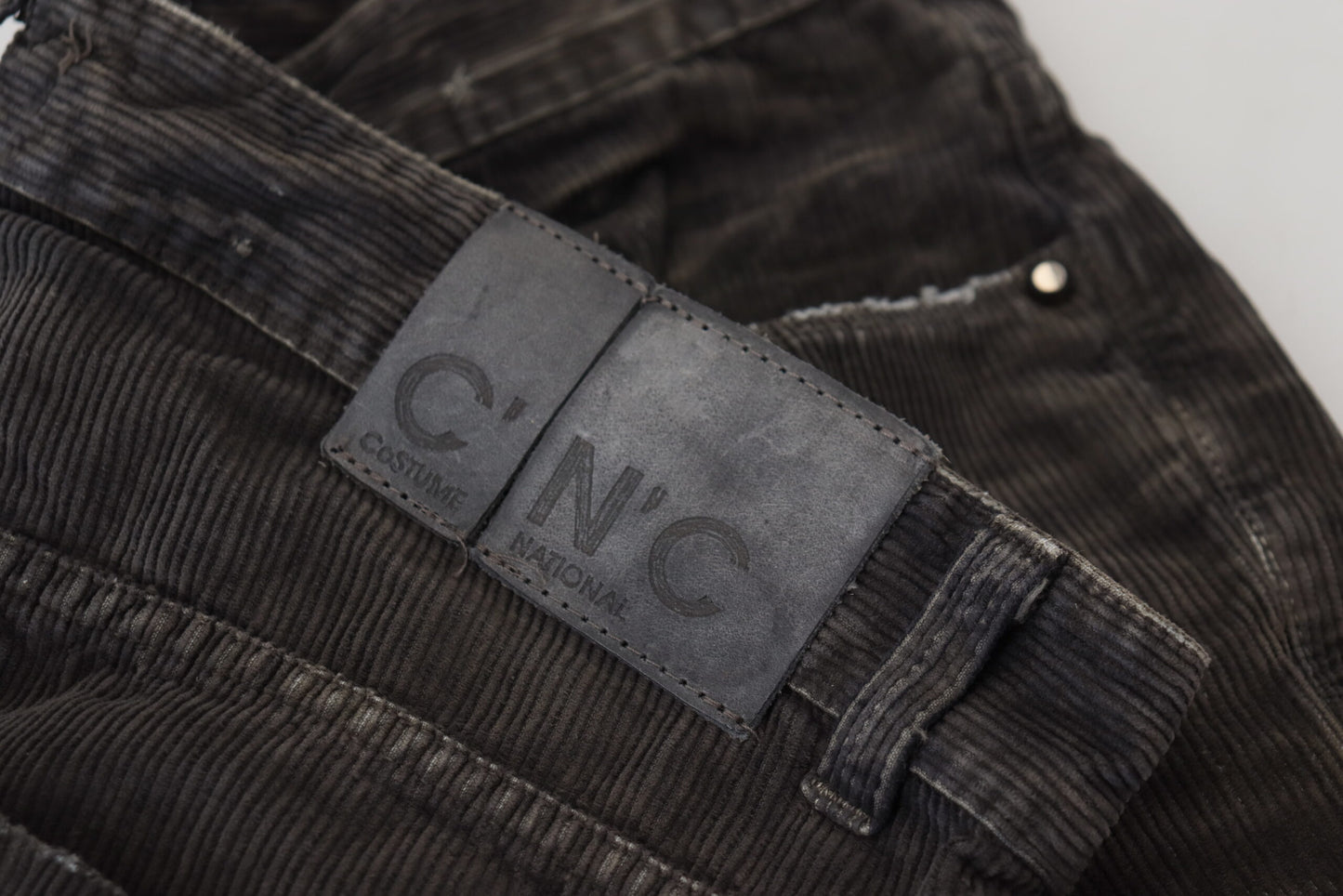 Costume National grijze katoenen corduroy casual jeans voor heren