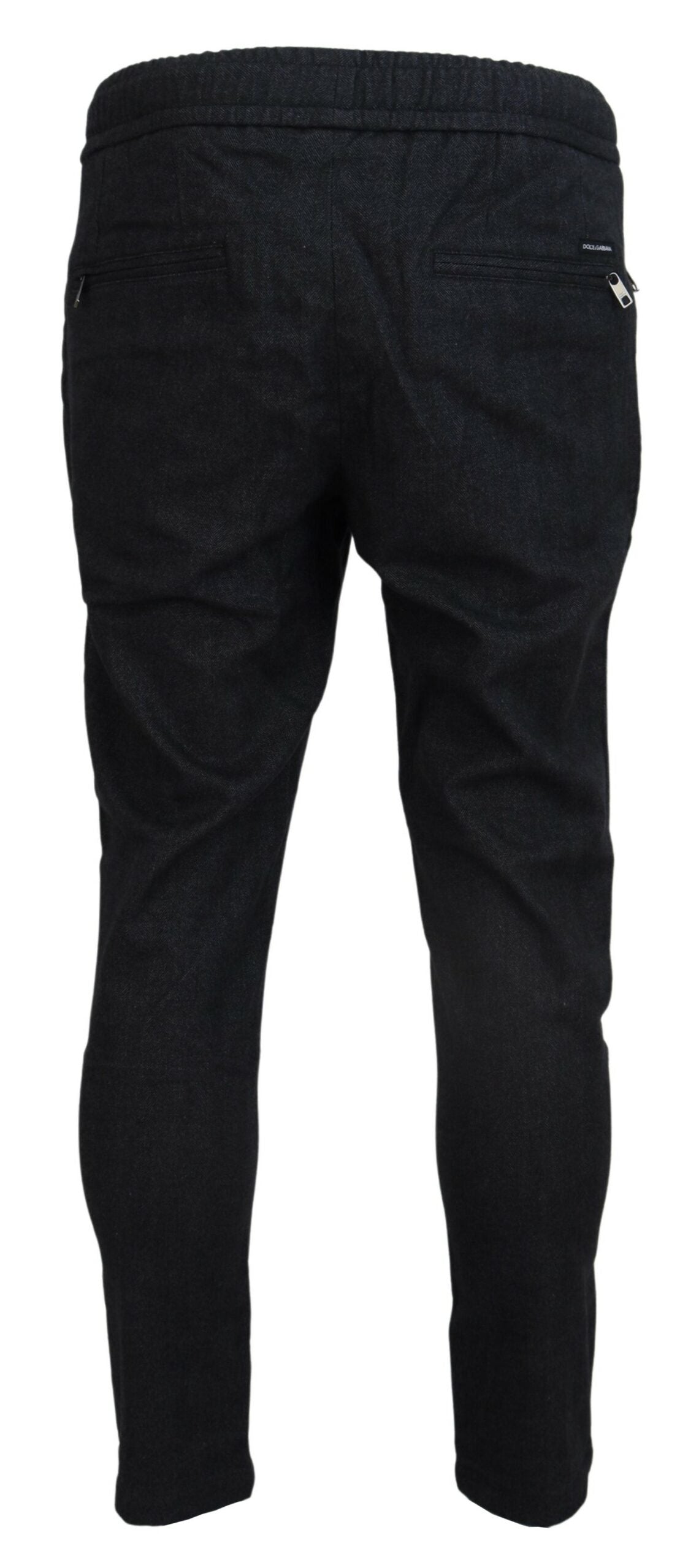 Pantalon jogging homme en coton gris Dolce & Gabbana