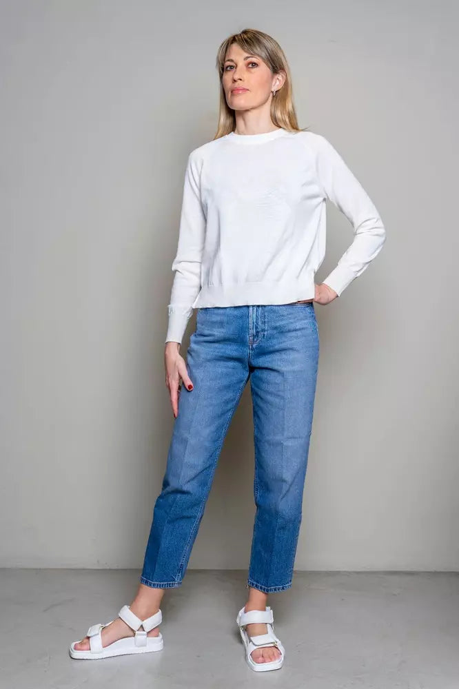 Jeans femme en coton bleu Don The Fuller
