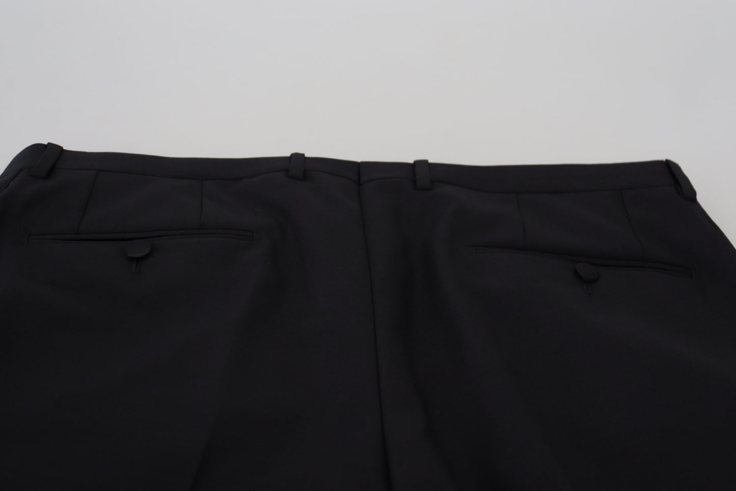 Dolce & Gabbana zwarte wollen chino broek, formeel model.