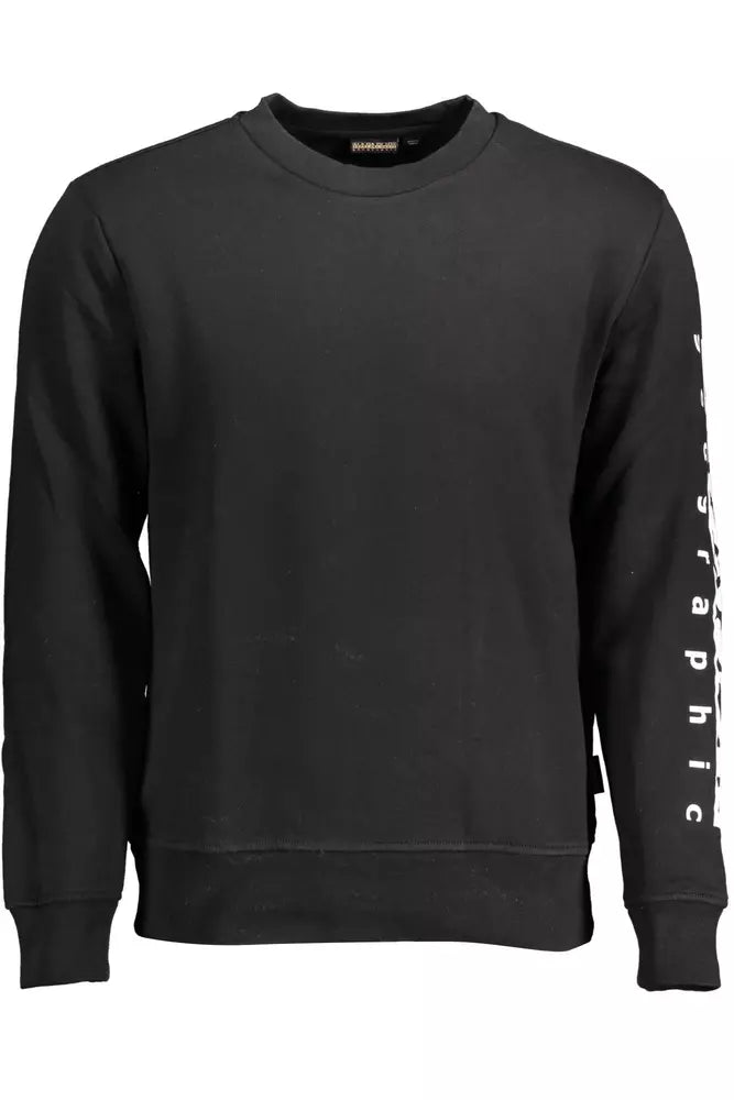 Napapijri : rehaussez votre style avec un sweat-shirt noir élégant.