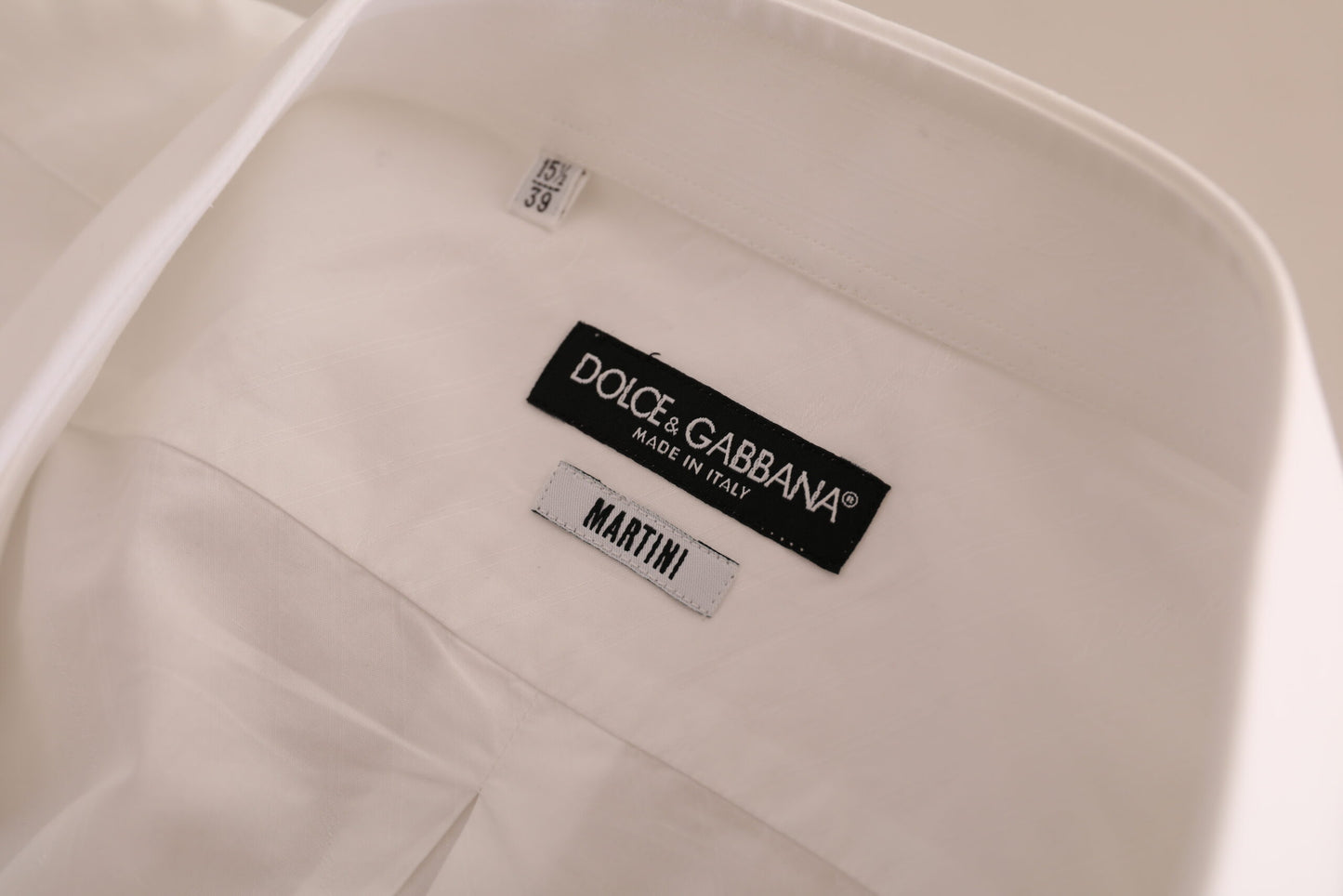 Dolce & Gabbana Wit MARTINI Katoenen Jurk Formeel Overhemd