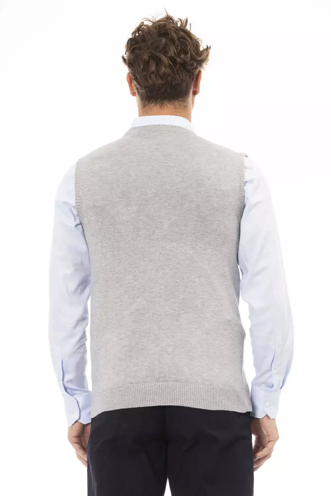 Veste pour homme en viscose grise Alpha Studio