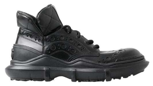 Dolce & Gabbana Zwarte Lederen Ankle Casuallaarzen