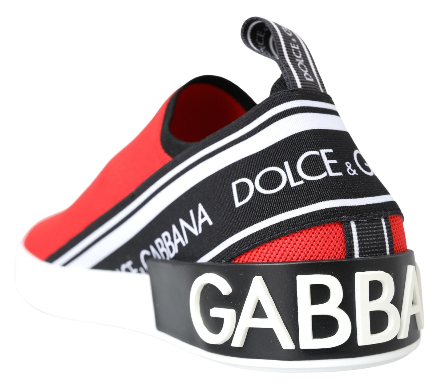 Baskets plates et mocassins rouges et blancs Dolce & Gabbana