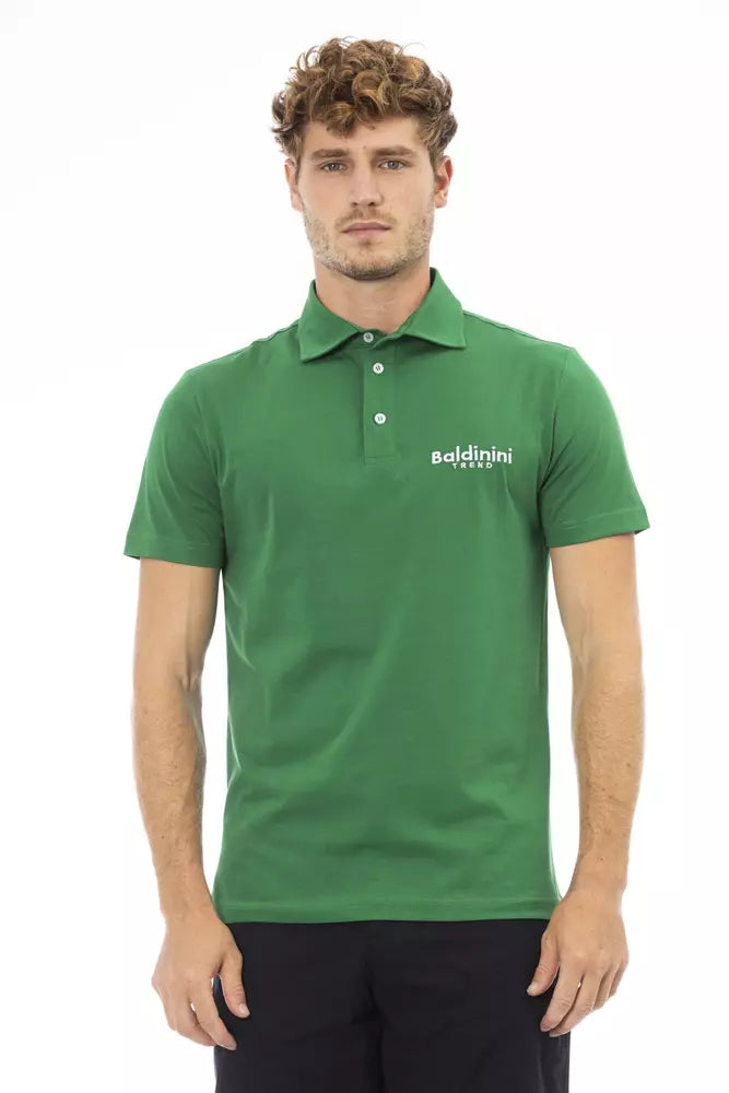 Baldinini Trend Groene Katoenen Polo voor Heren