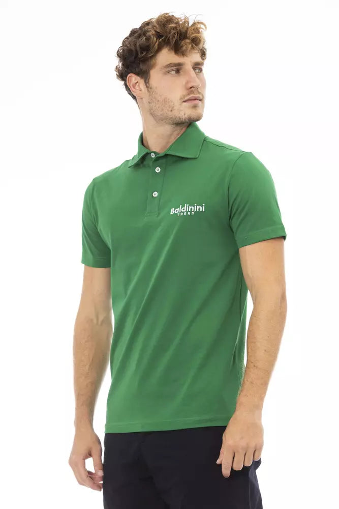 Baldinini Trend Groene Katoenen Polo voor Heren