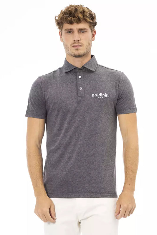 Baldinini Trend Grijs Katoenen Polo Shirt voor Heren