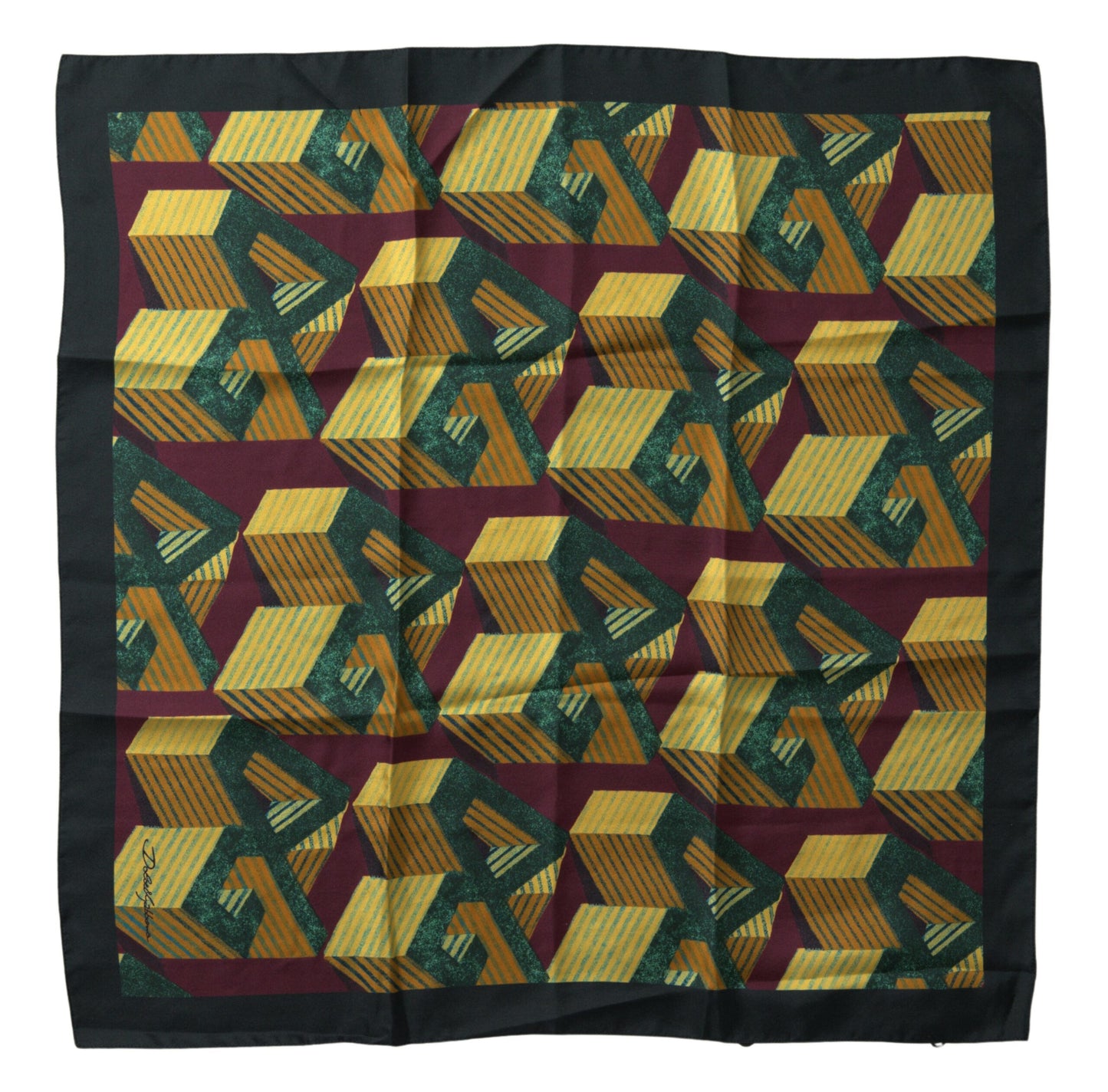 Foulard carré imprimé multicolore Dolce & Gabbana