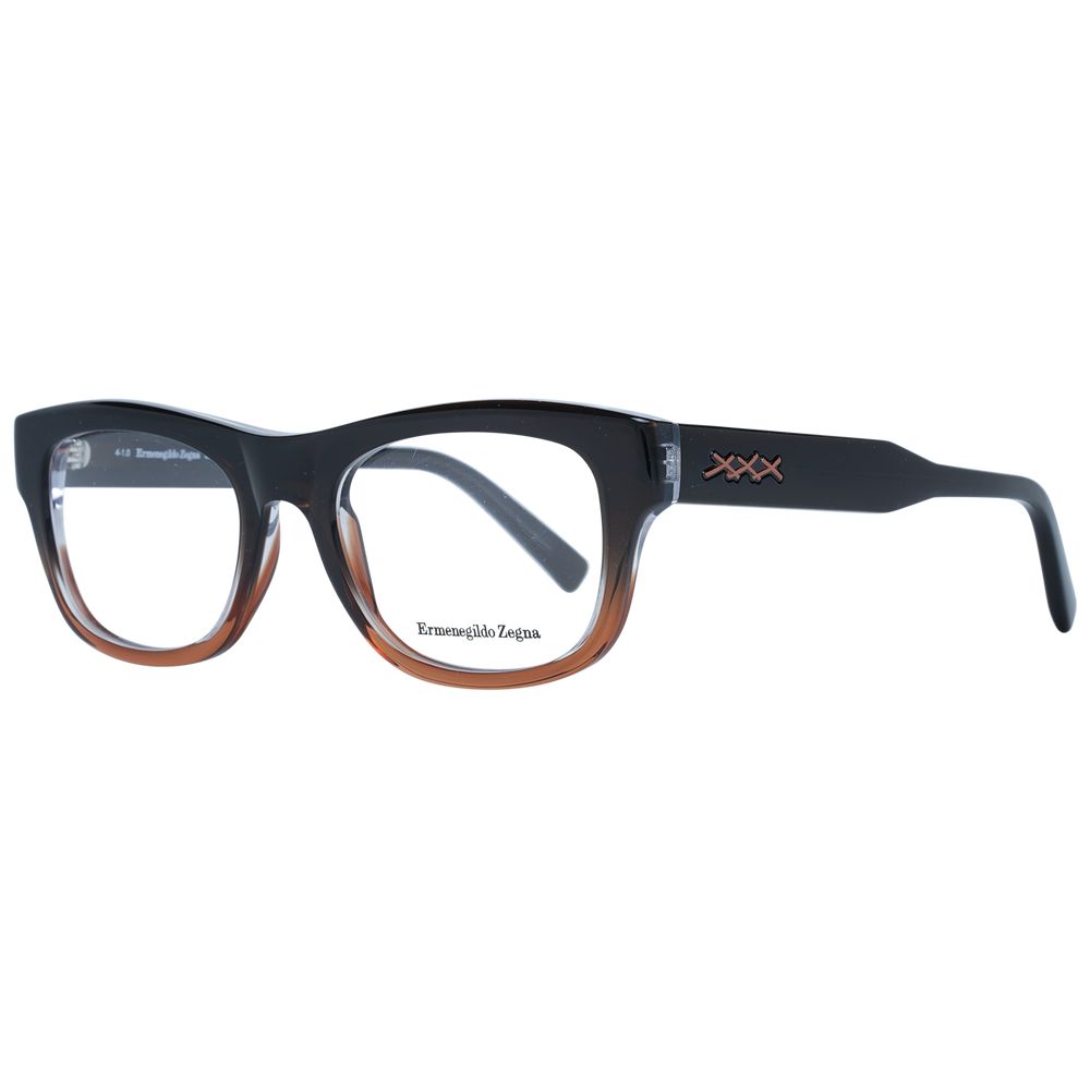Monture de lunettes pour homme marron Ermenegildo Zegna