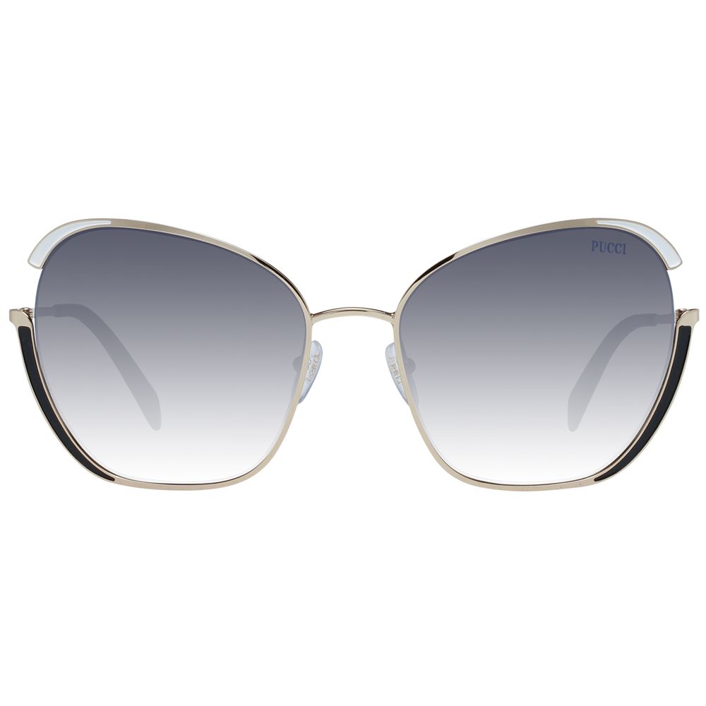 Lunettes de soleil Emilio Pucci dorées pour femme
