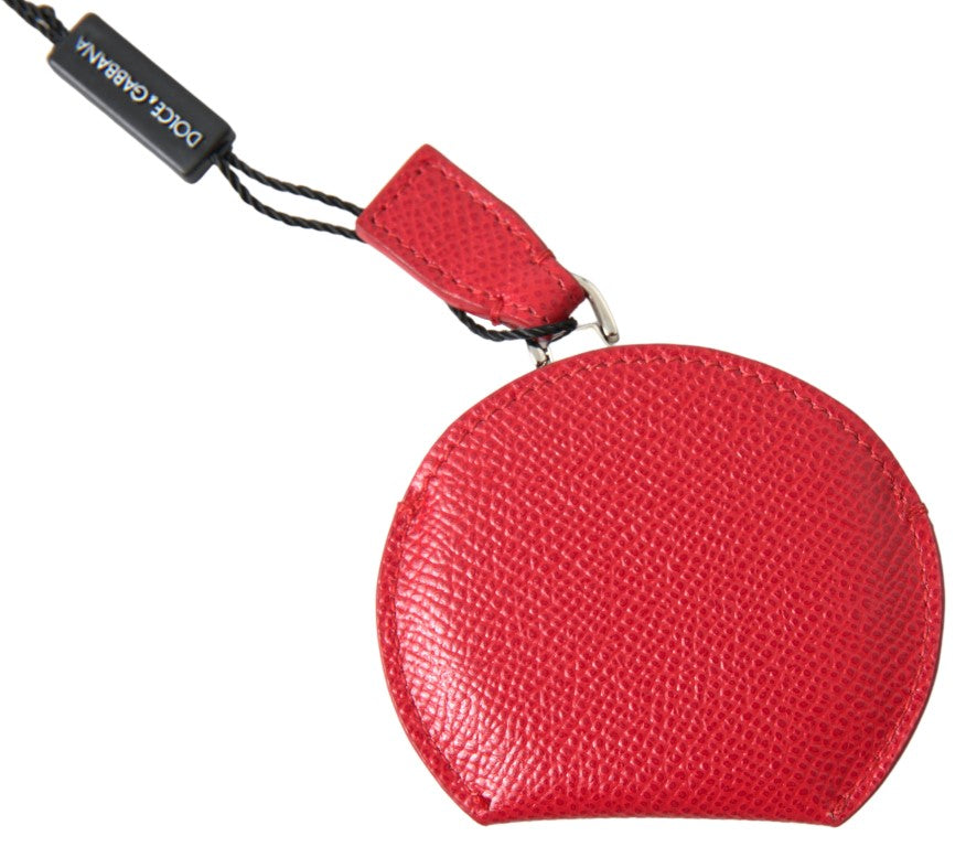 Dolce & Gabbana Rode Kalfsleren Handspiegelhouder