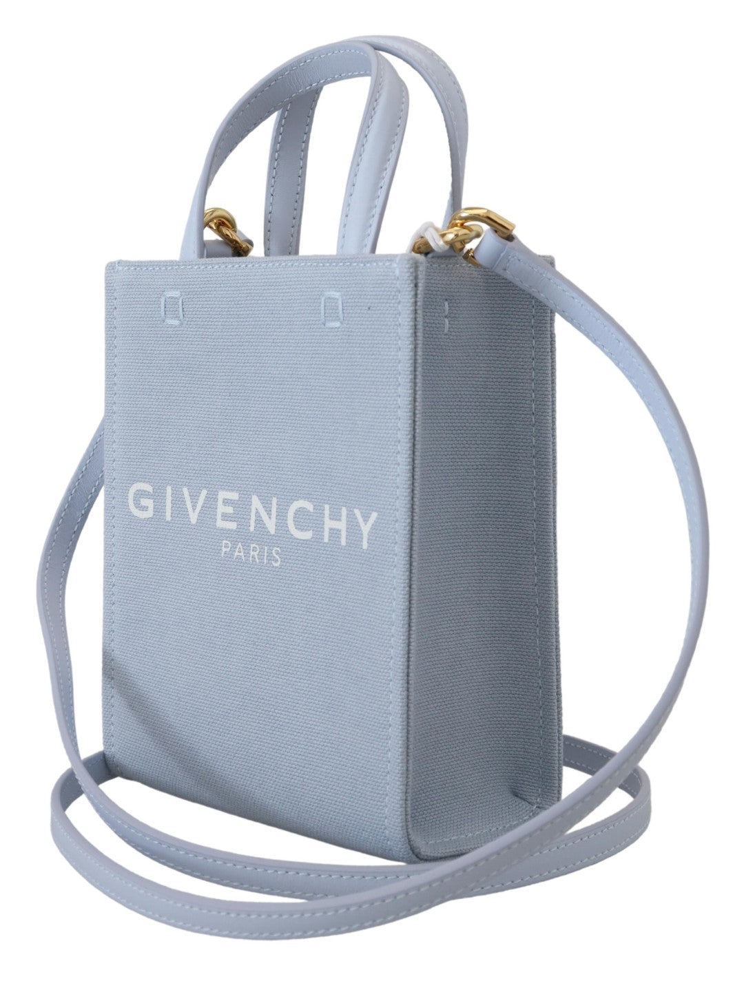 Givenchy Blauwe Gecoate Canvas Verticale Wolk Mini Schoudertas