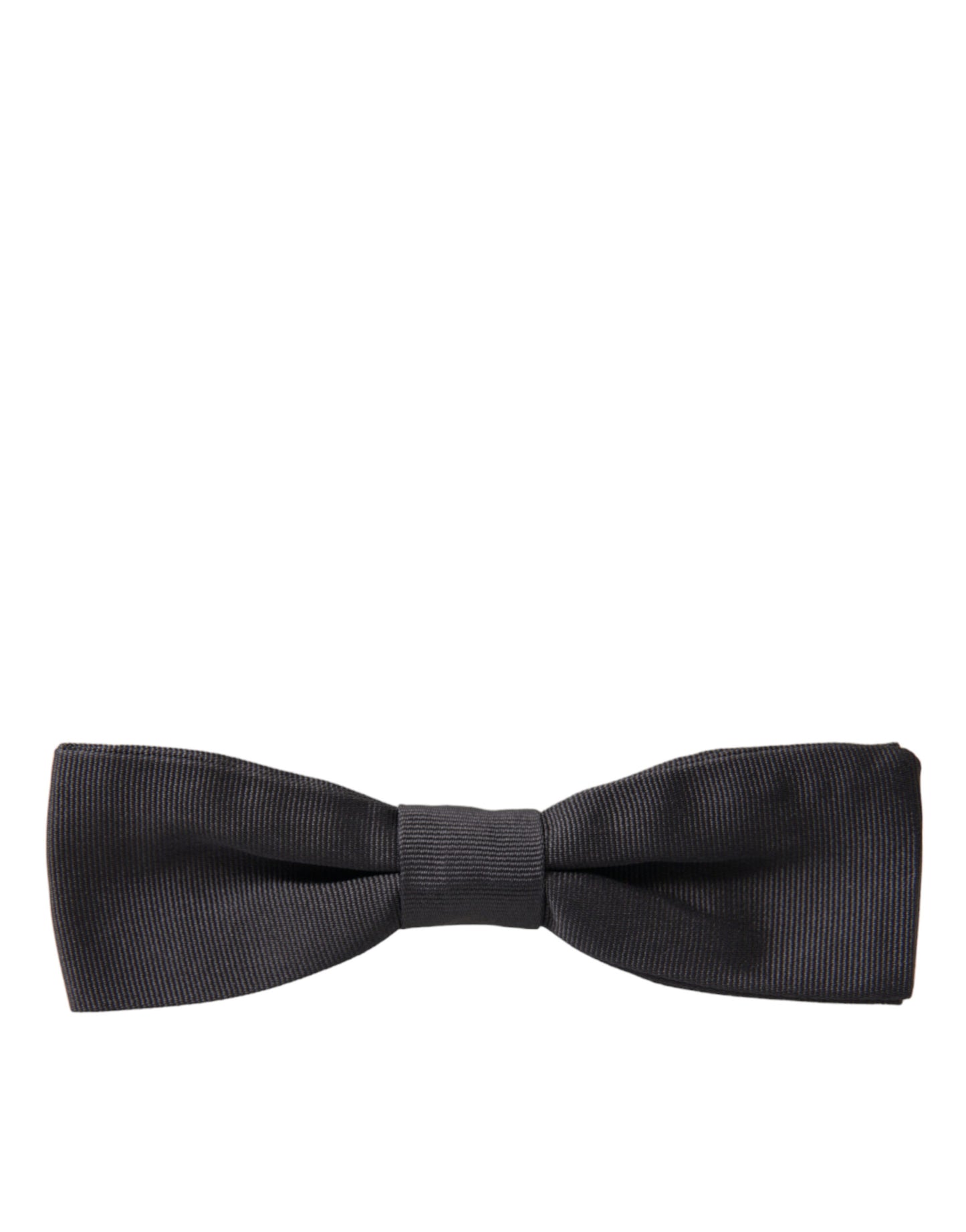Nœud papillon réglable en soie gris foncé Dolce & Gabbana pour homme