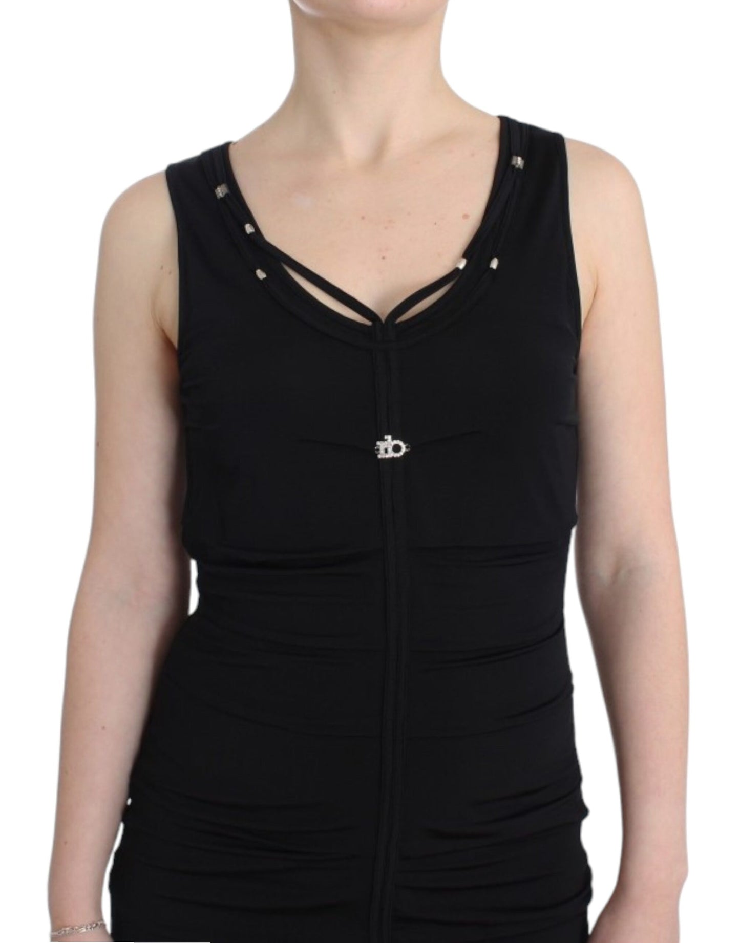 Robe fourreau noire de Roccobarocco