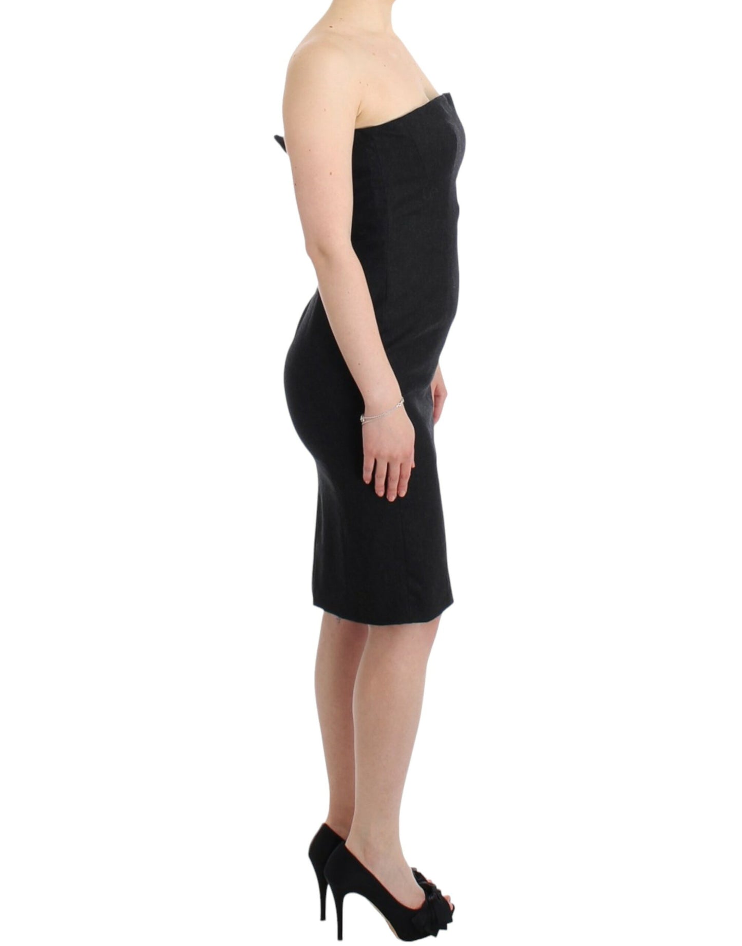 Strapless jurk van Cavalli in grijs