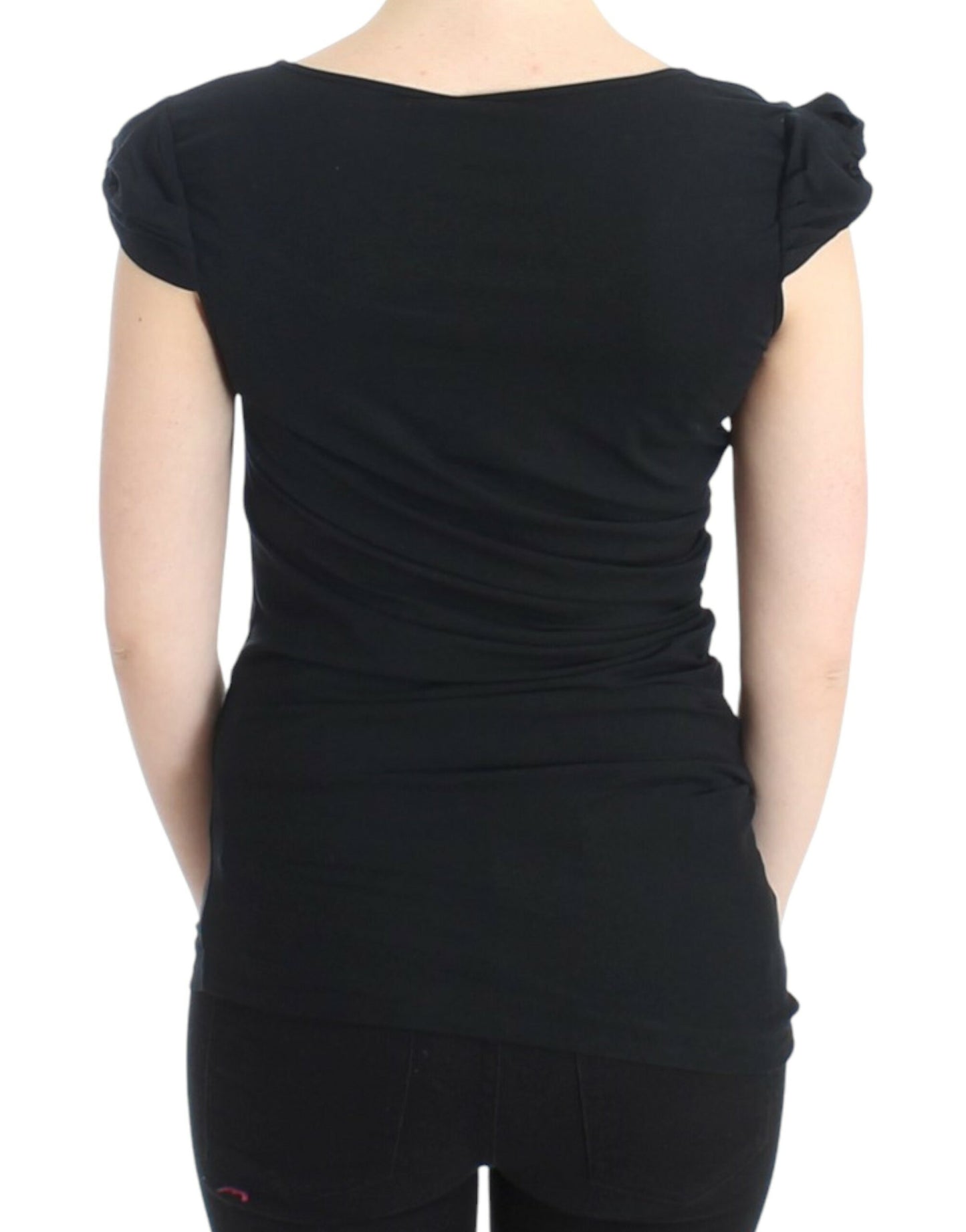 Top en coton noir de Cavalli