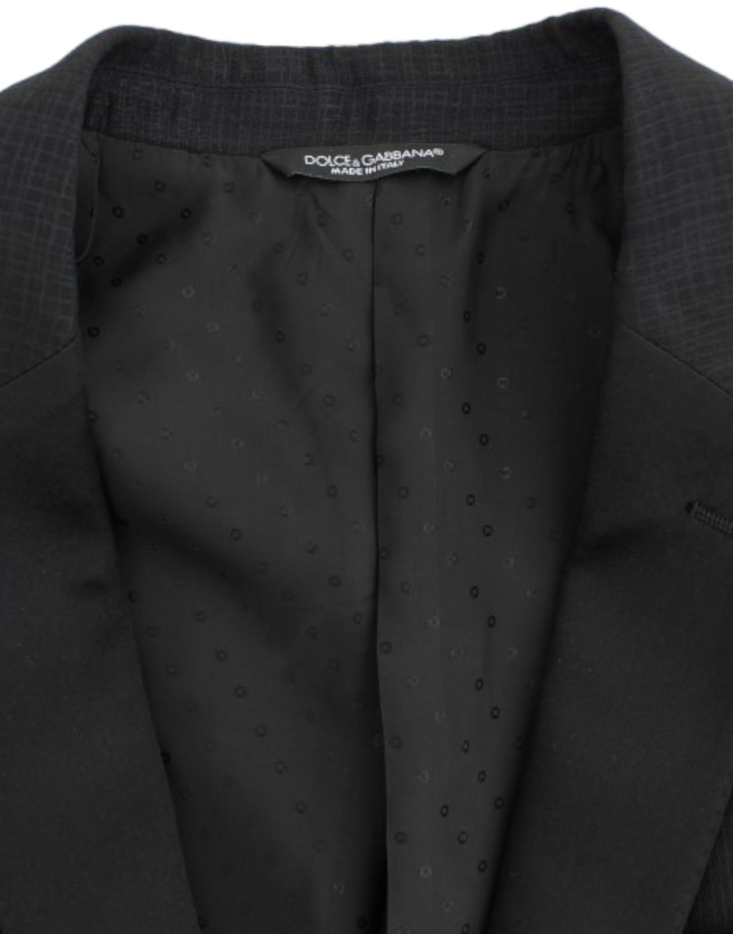 Dolce & Gabbana Zwarte wol MARTINI slim blazer