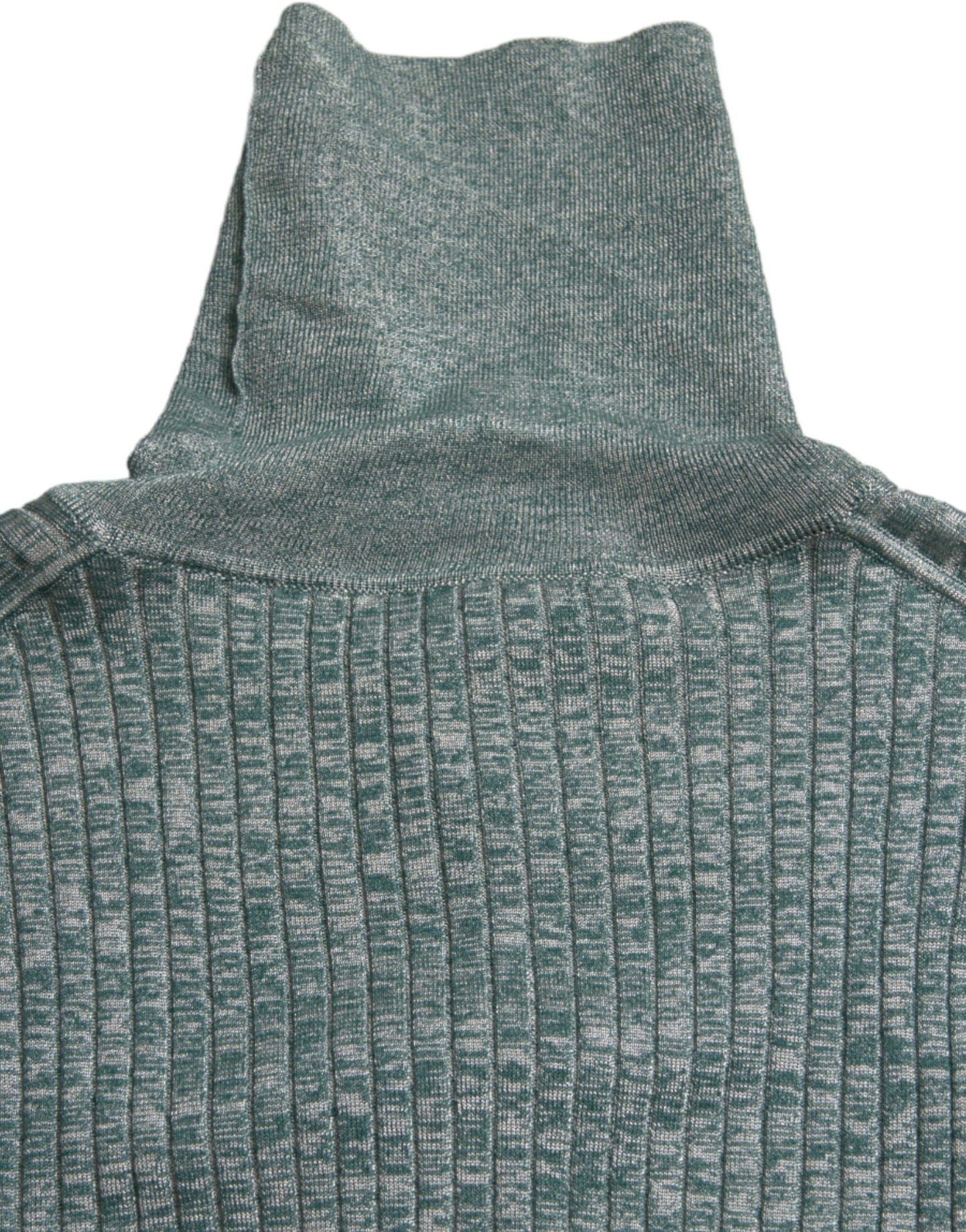 Pull col montant en polyester vert de Dolce & Gabbana