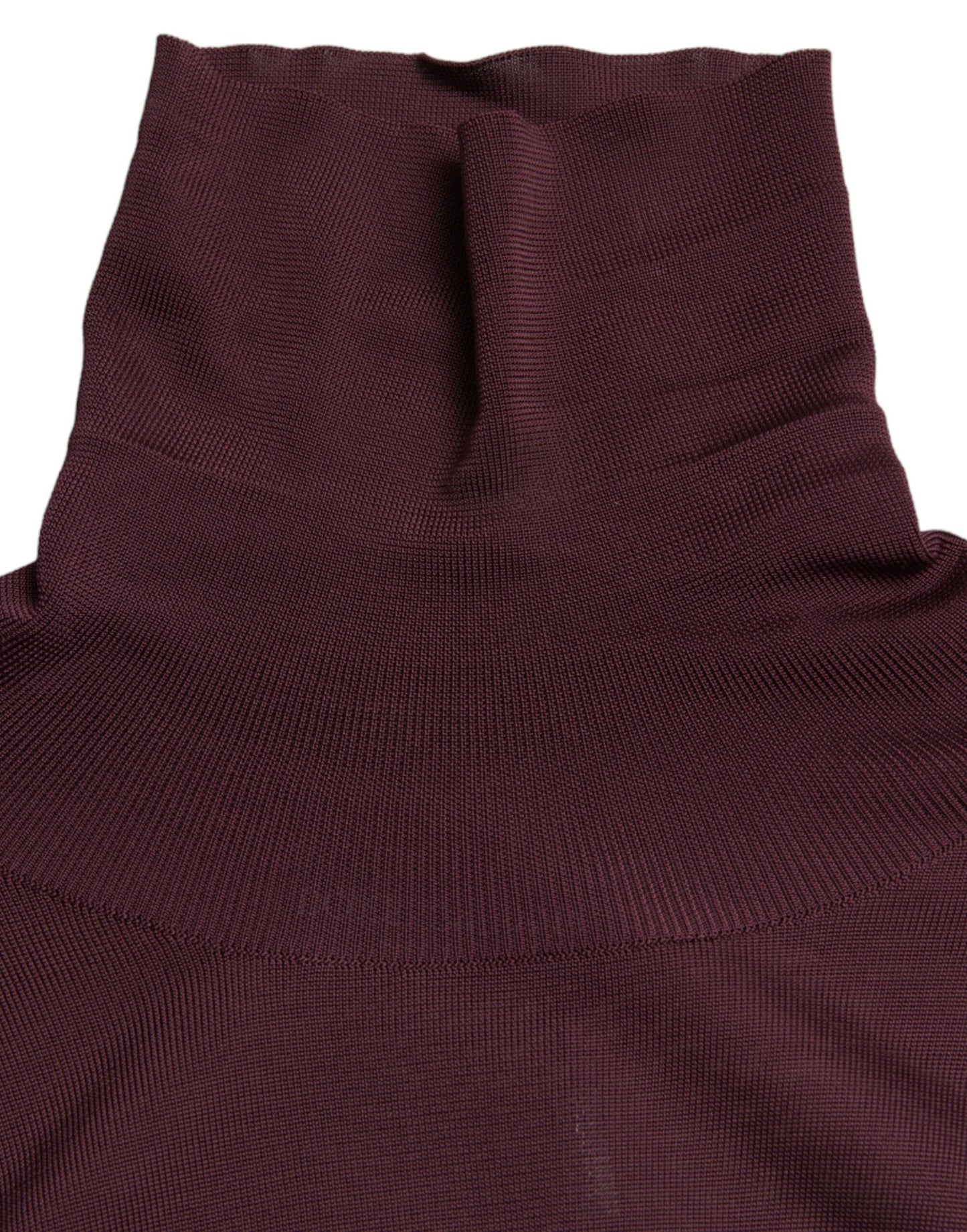 Pull col montant en viscose bordeaux de Dolce & Gabbana