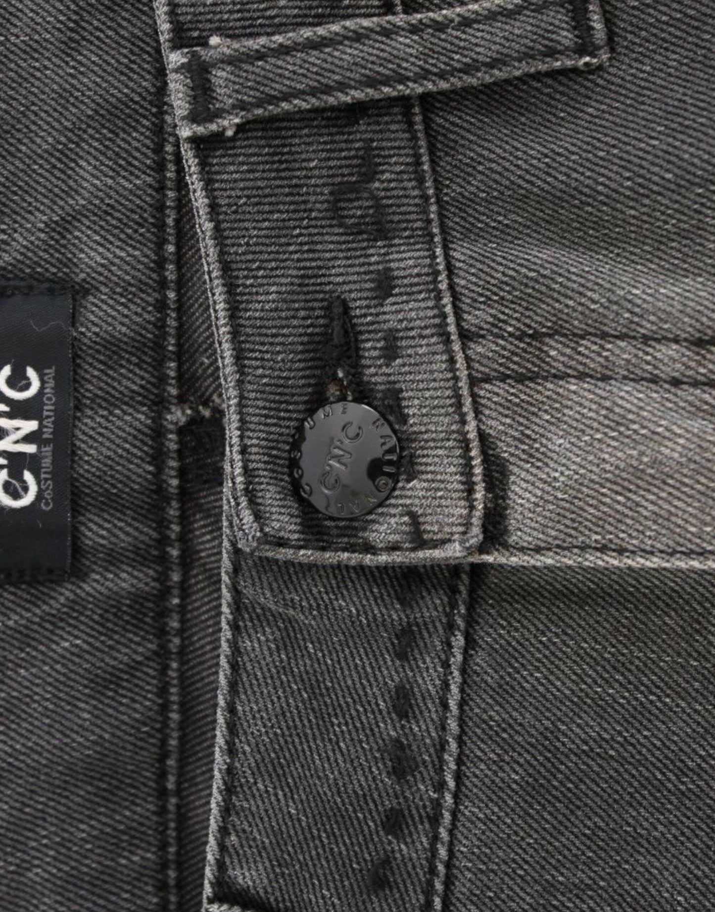 Costume National, jeans gris à jambes droites