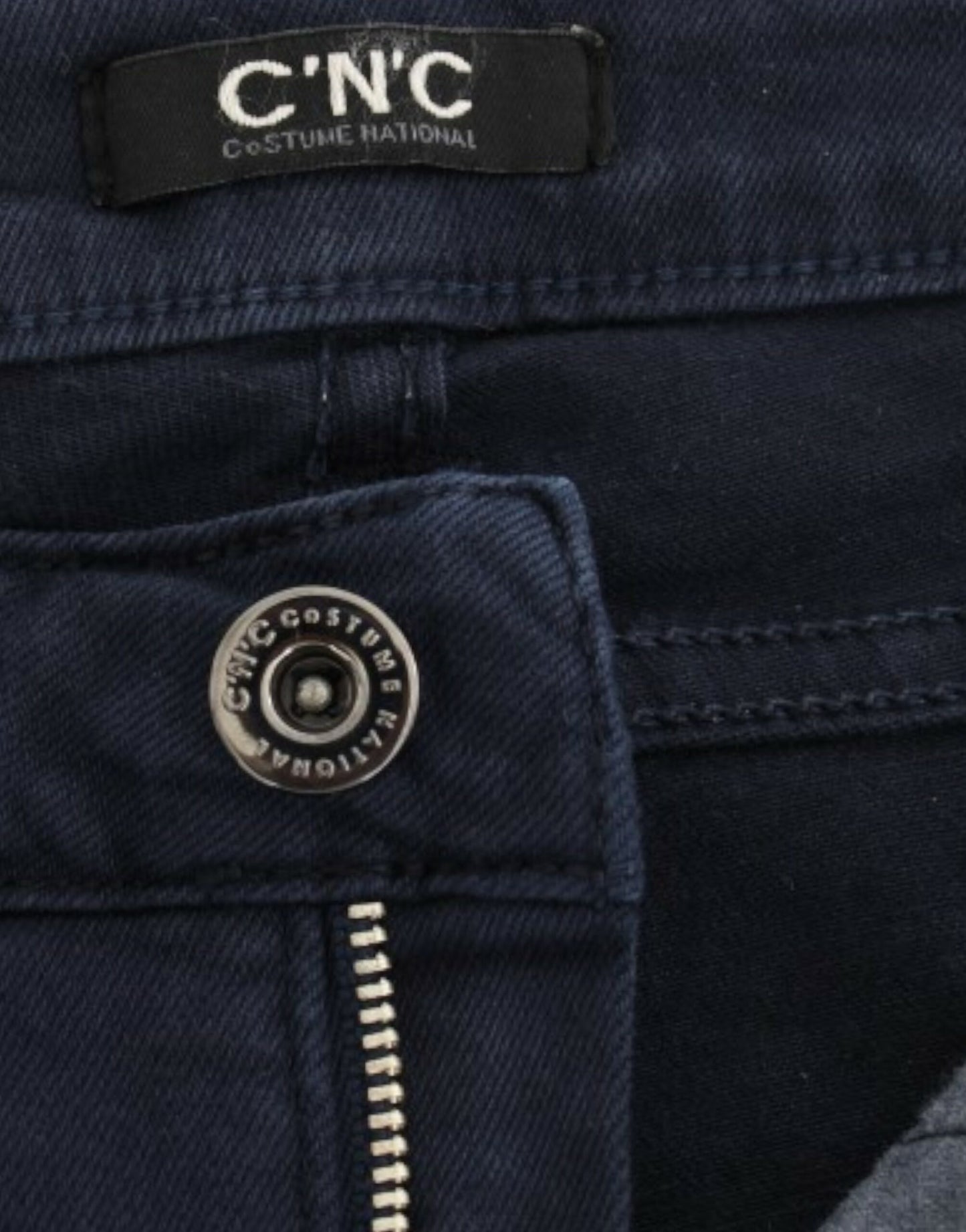 Costume National, jeans bleu à jambes droites