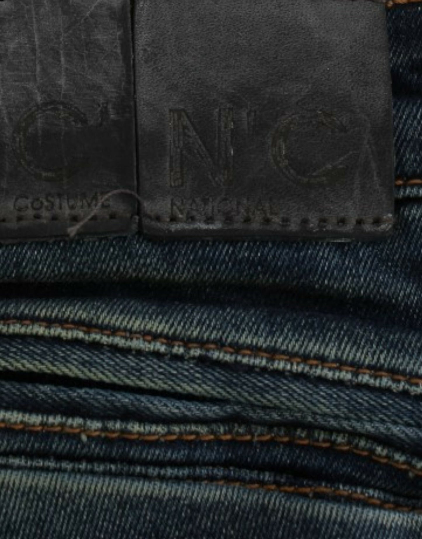 Costume National, jeans bleu à jambes droites