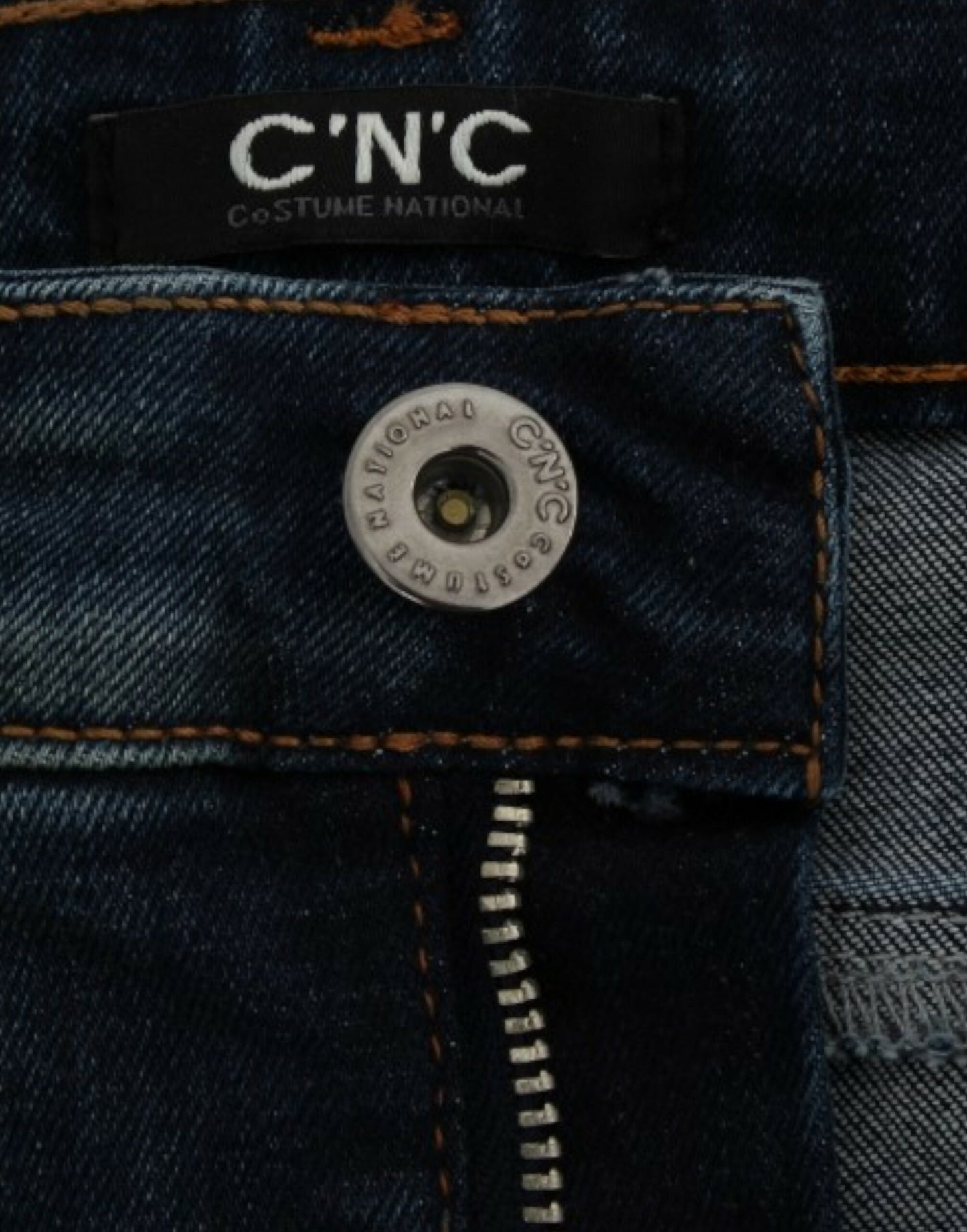 Costume National, jeans bleu à jambes droites