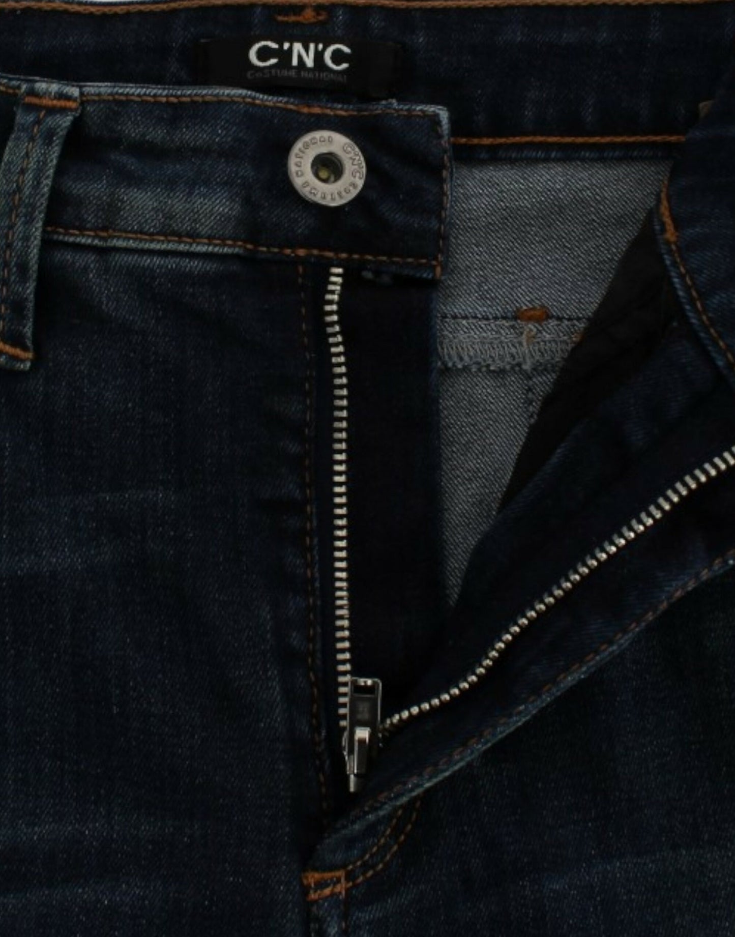 Costume National, jeans bleu à jambes droites