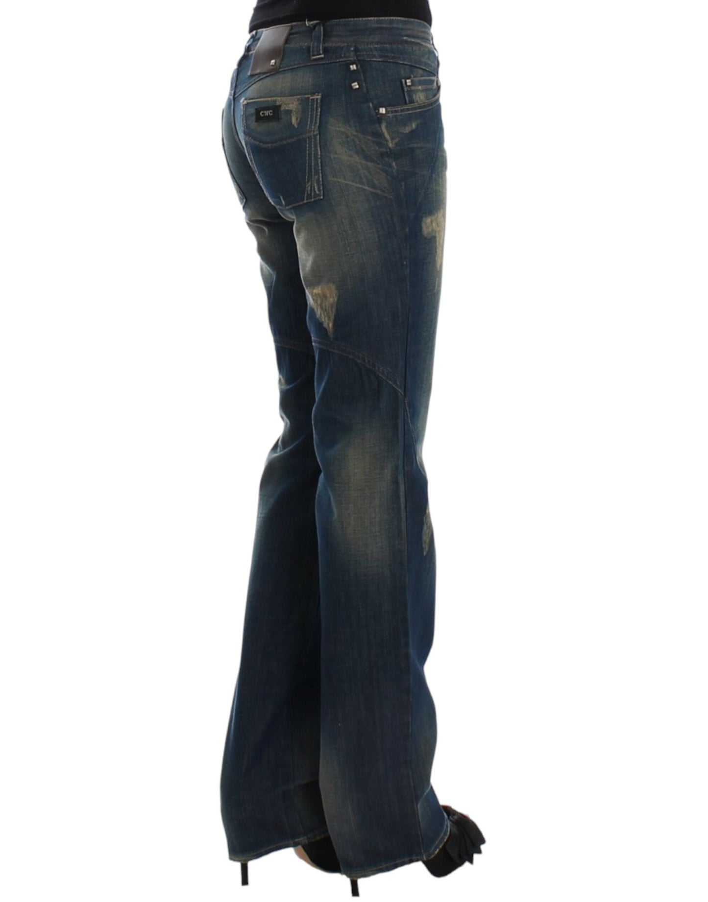 Costume National, jeans bleu à jambes droites