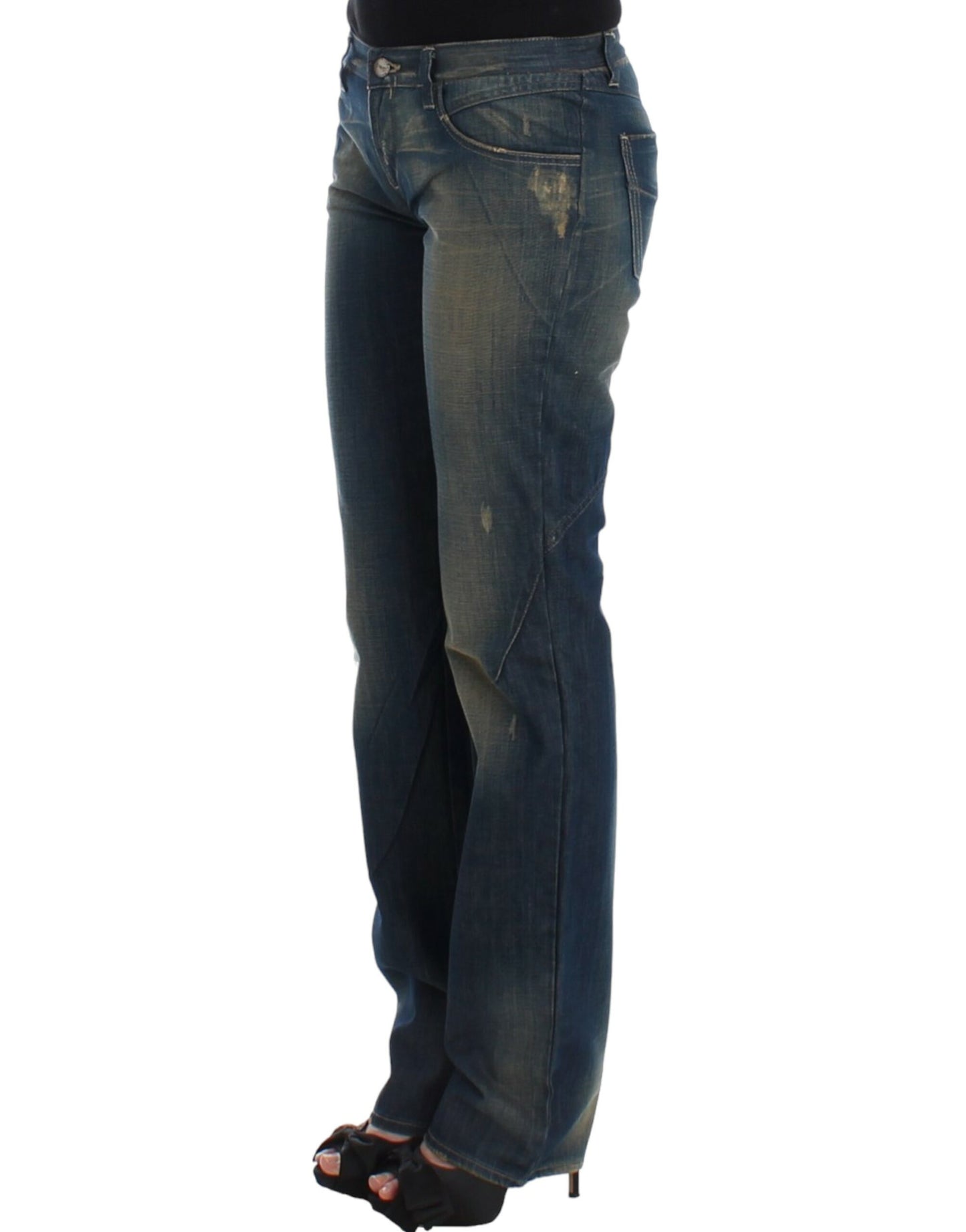 Costume National, jeans bleu à jambes droites
