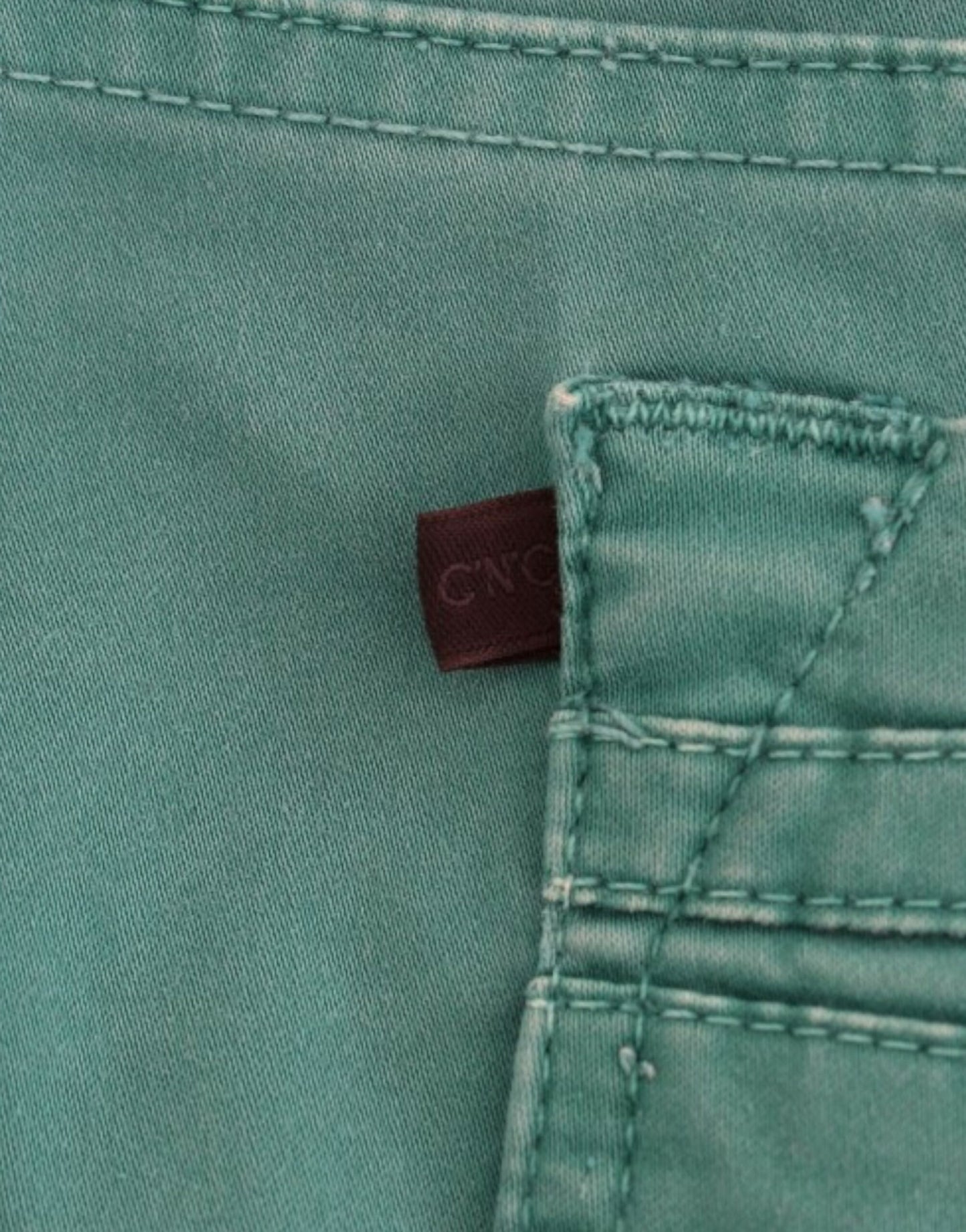 Costume National, jean droit vert