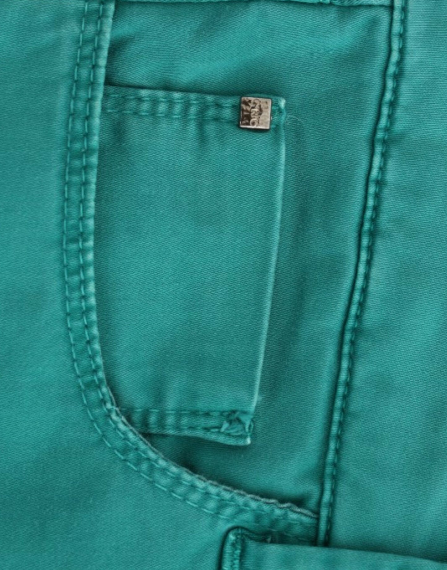 Costume National, jean droit vert