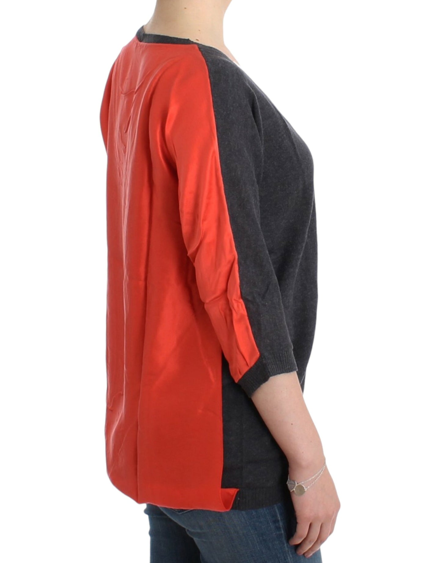 Pull gris à manches courtes de Costume National