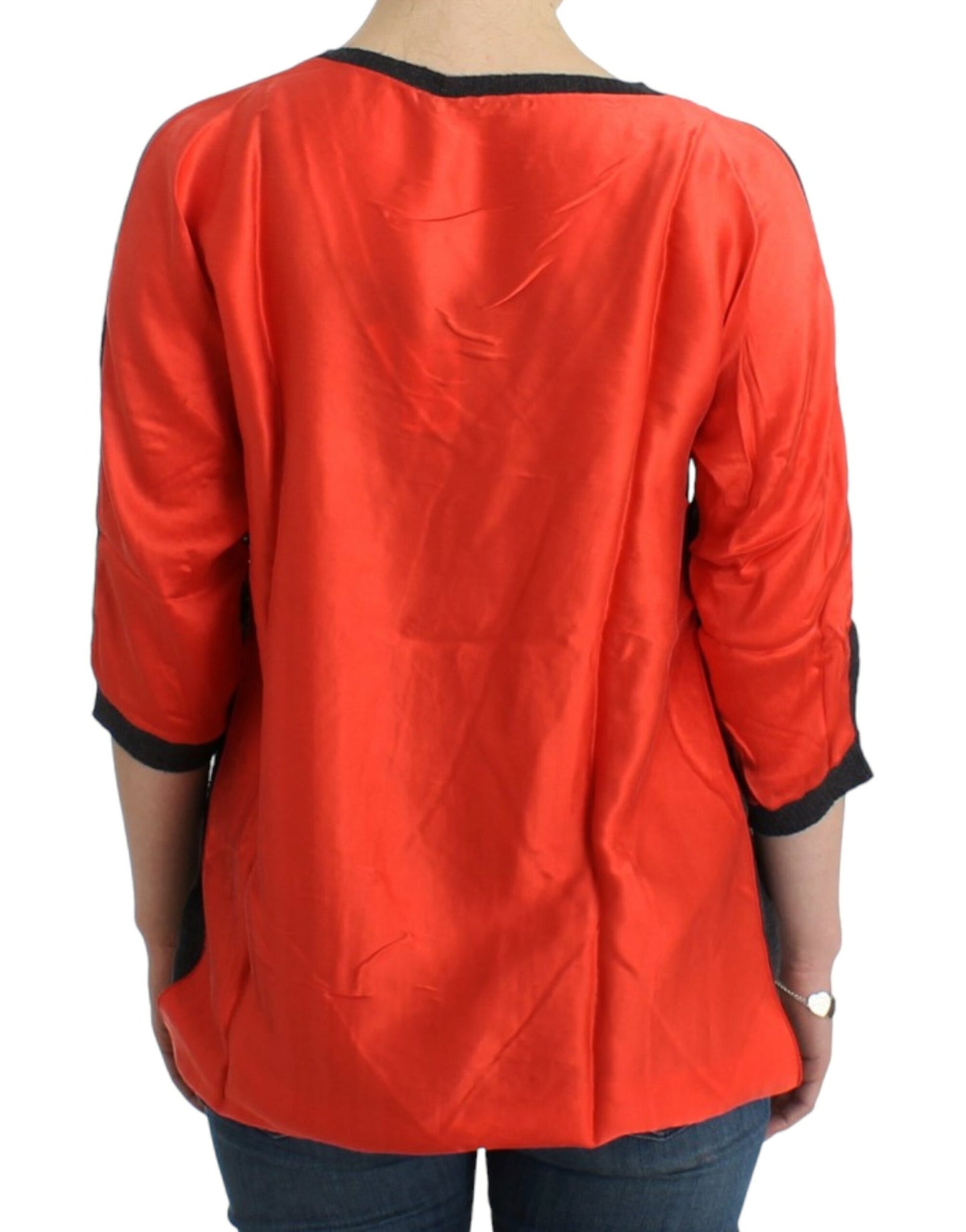 Pull gris à manches courtes de Costume National
