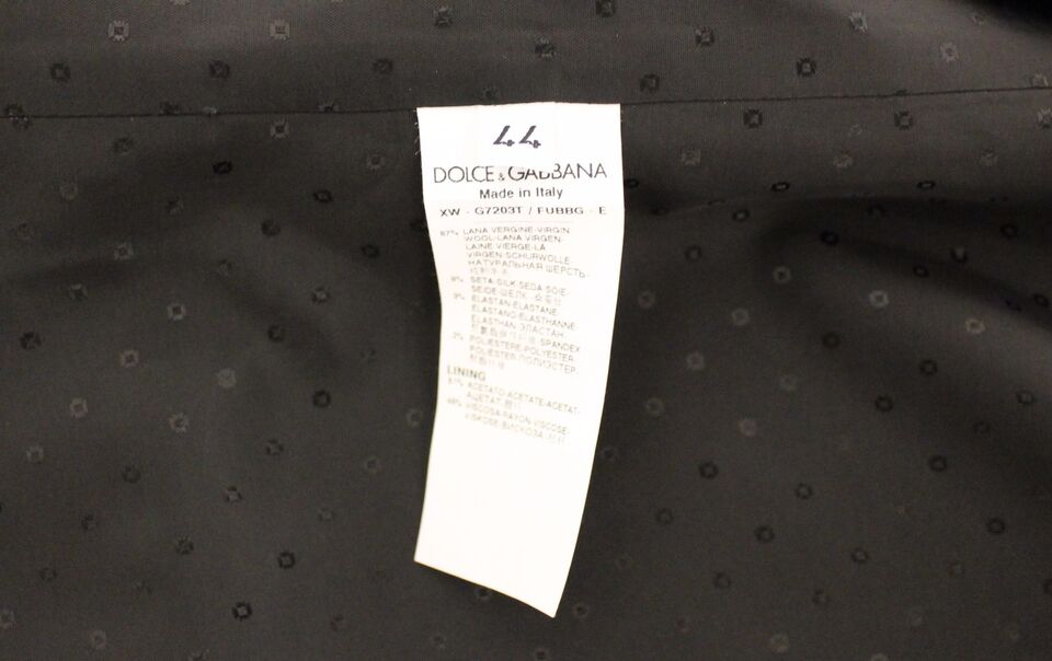 Dolce & Gabbana Veste-gilet en laine et soie extensible noire