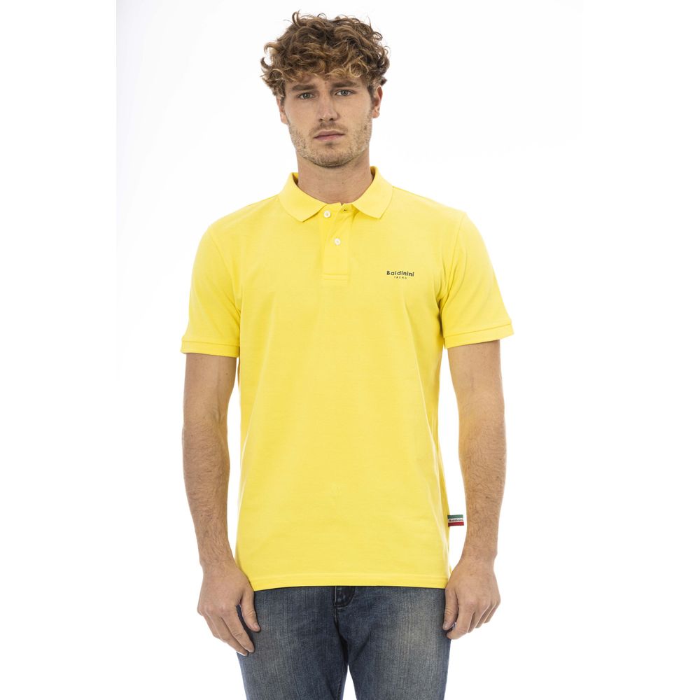 Baldinini Trend Geel Katoenen Heren Poloshirt