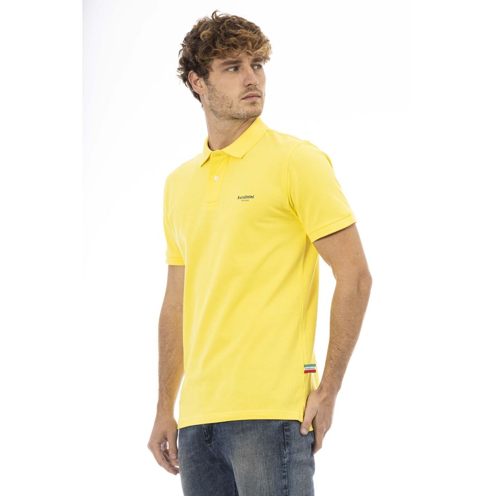 Baldinini Trend Geel Katoenen Heren Poloshirt