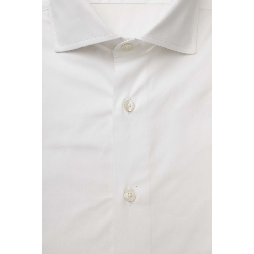 Chemise homme en coton blanc Bagutta