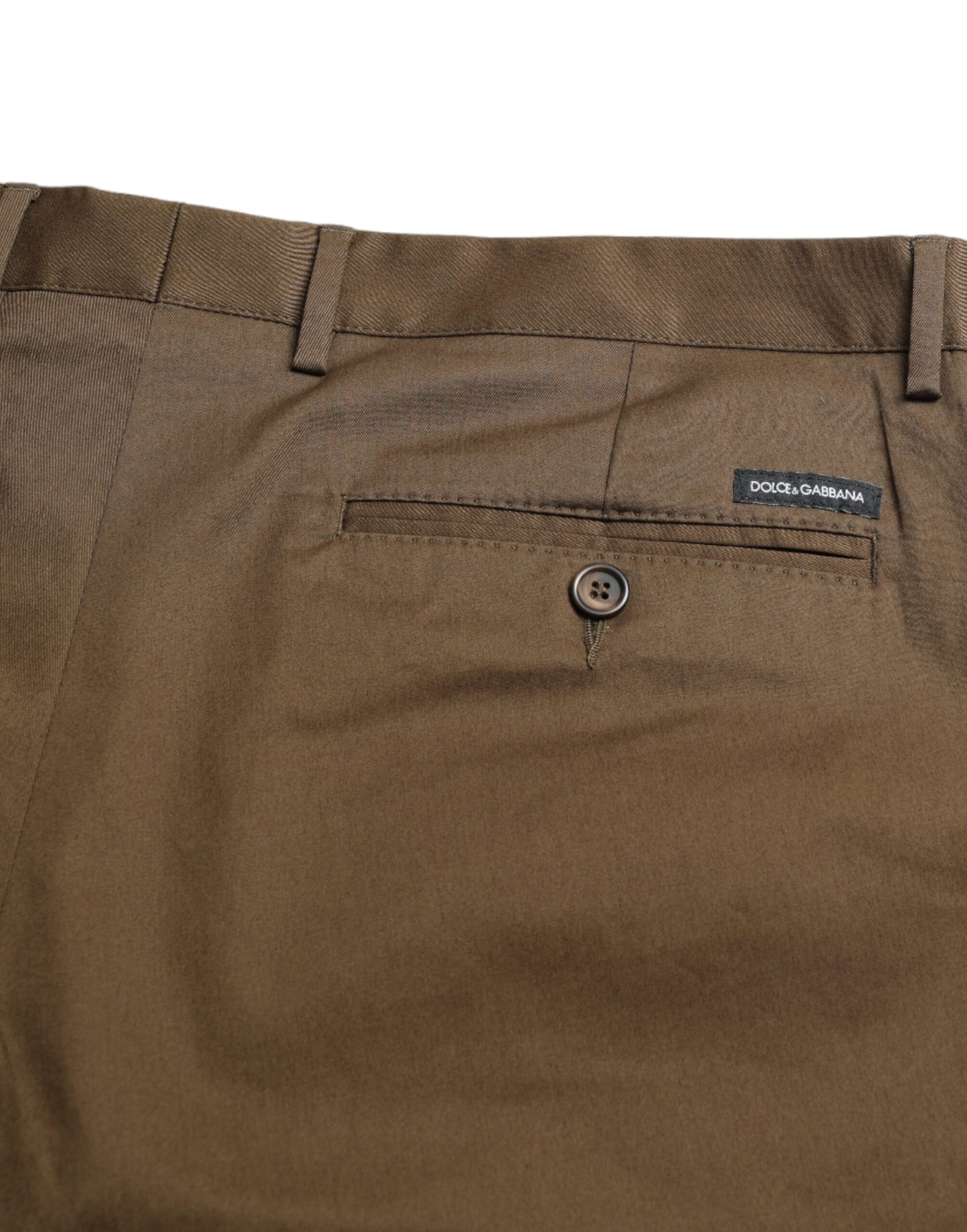 Shorts Bermuda en coton extensible brun pour homme de Dolce & Gabbana