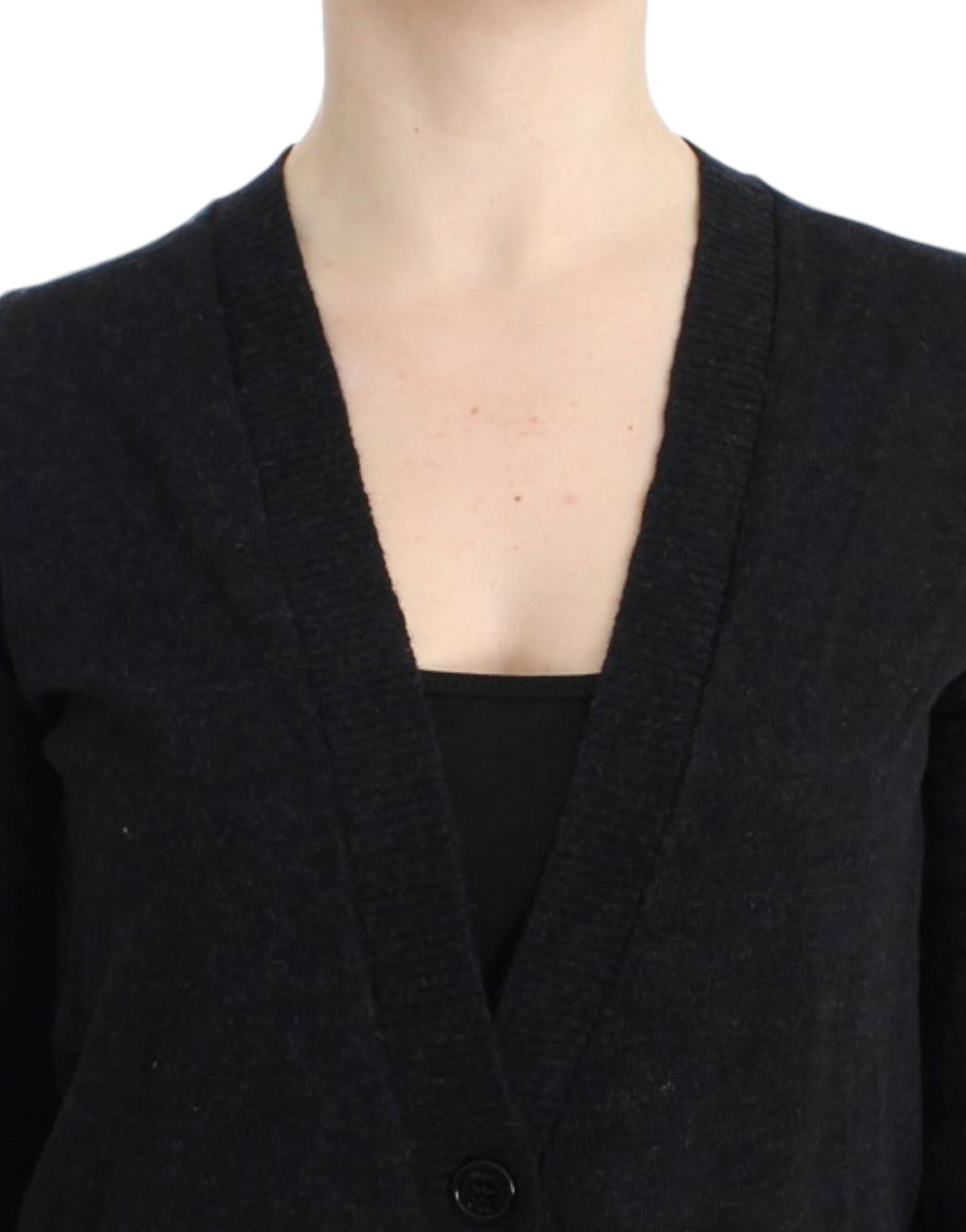 Costume National Cardigan en laine et alpaga gris