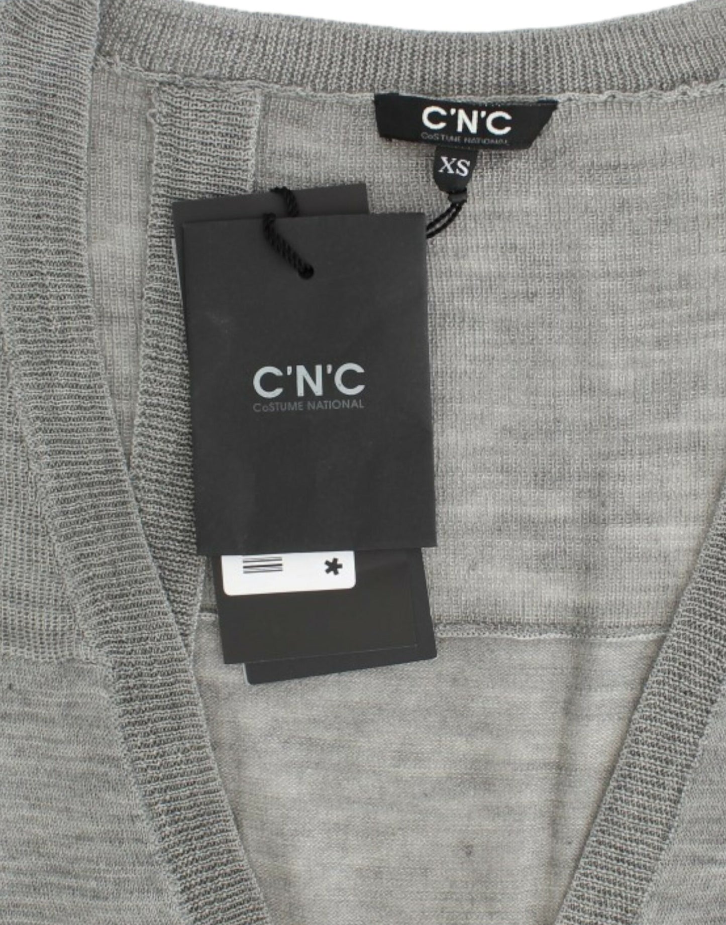 Costume National, cardigan gris léger