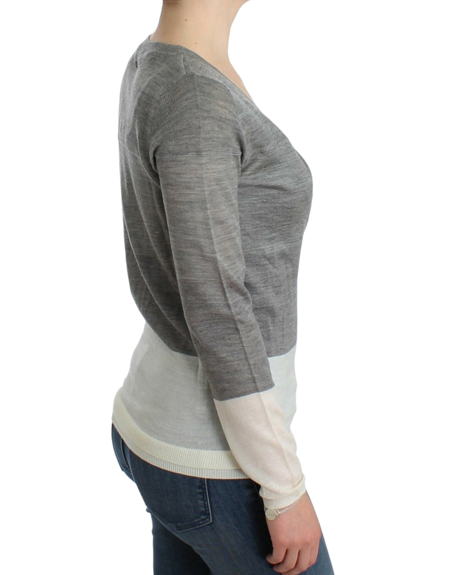 Costume National, cardigan gris léger